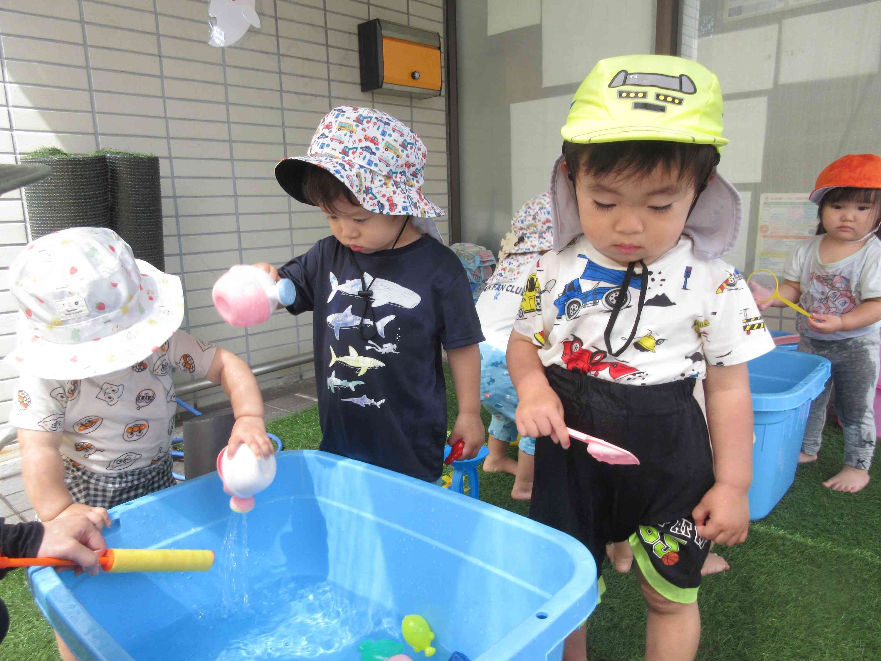 水あそびが始まりました