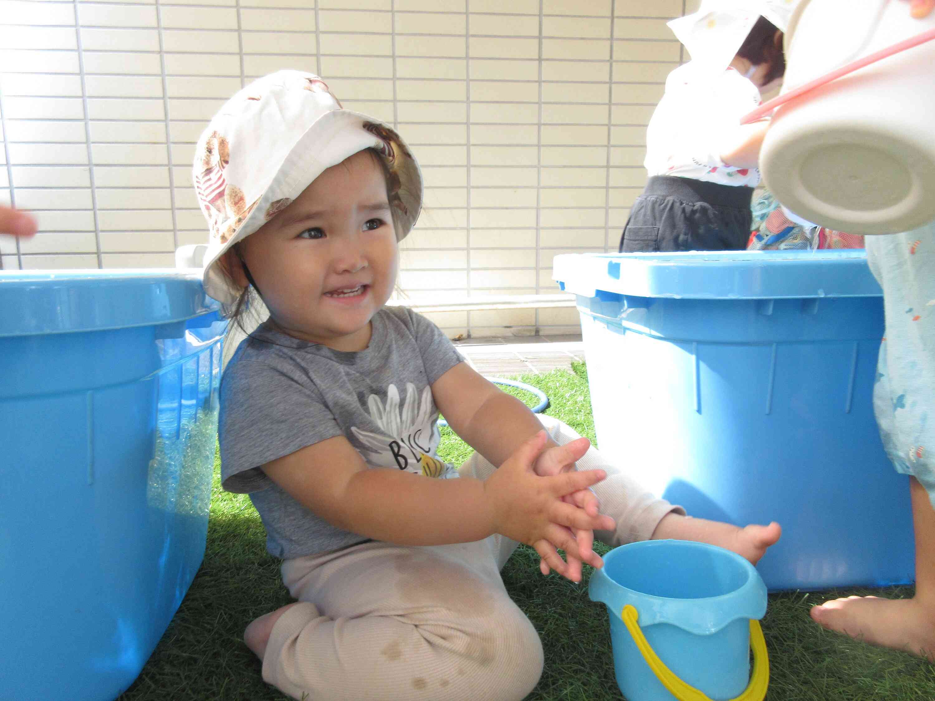 ずっとお水あそびがいいな。