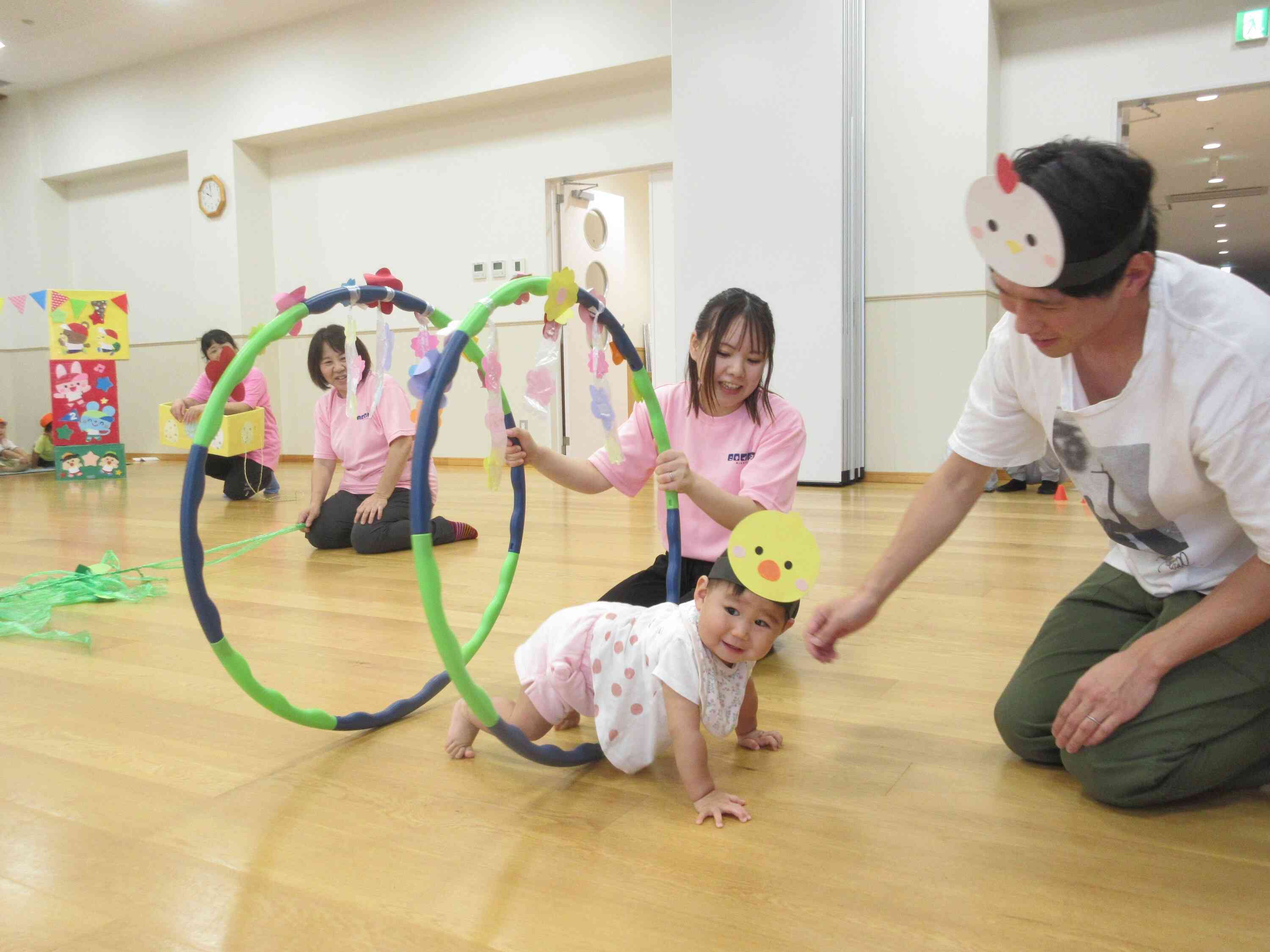 運動会では保護者の皆様と一緒に楽しい時間を過ごせました