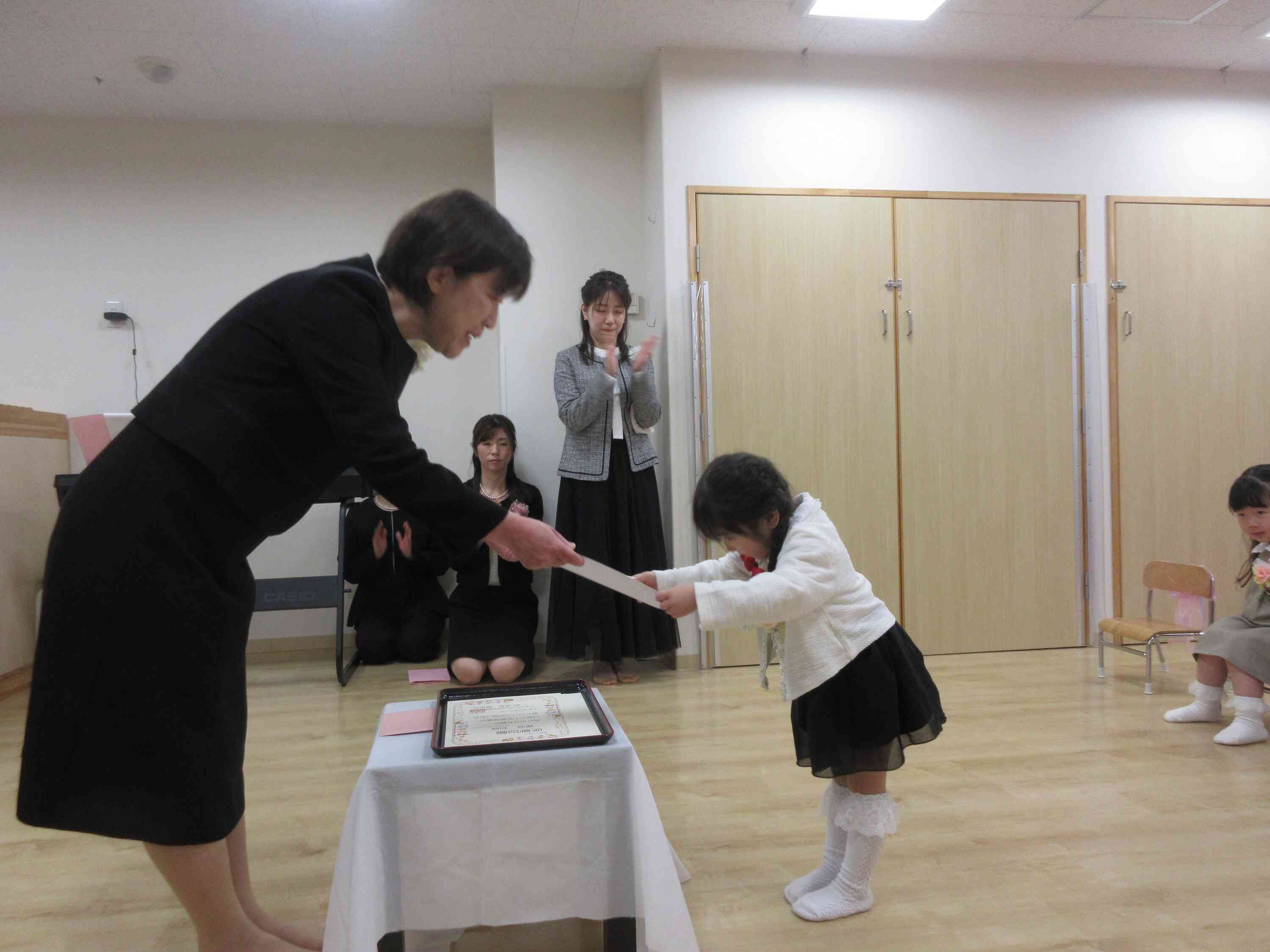 保育園での生活をしっかり頑張ったね。