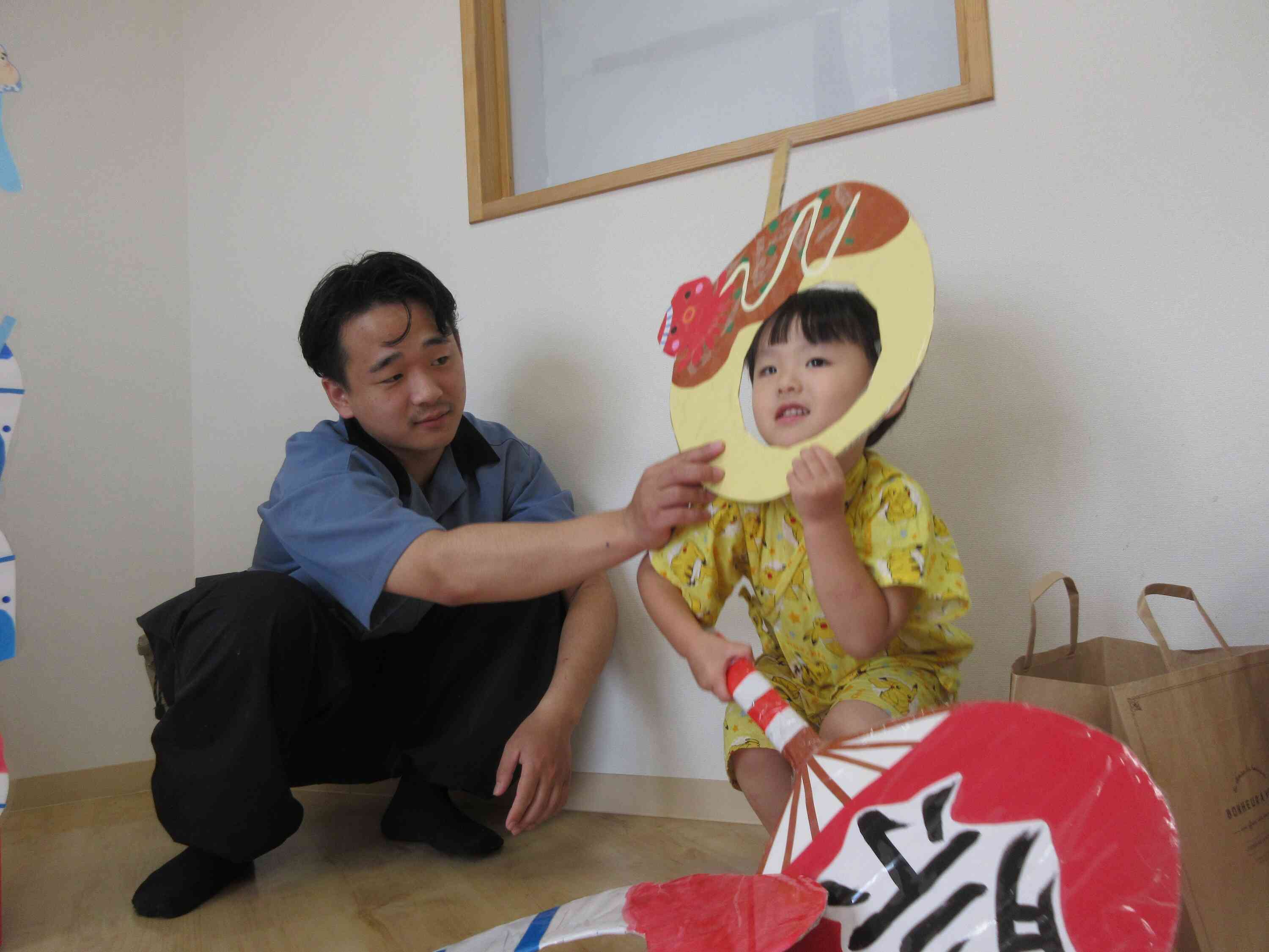今度は「たこ焼き」に変身です。