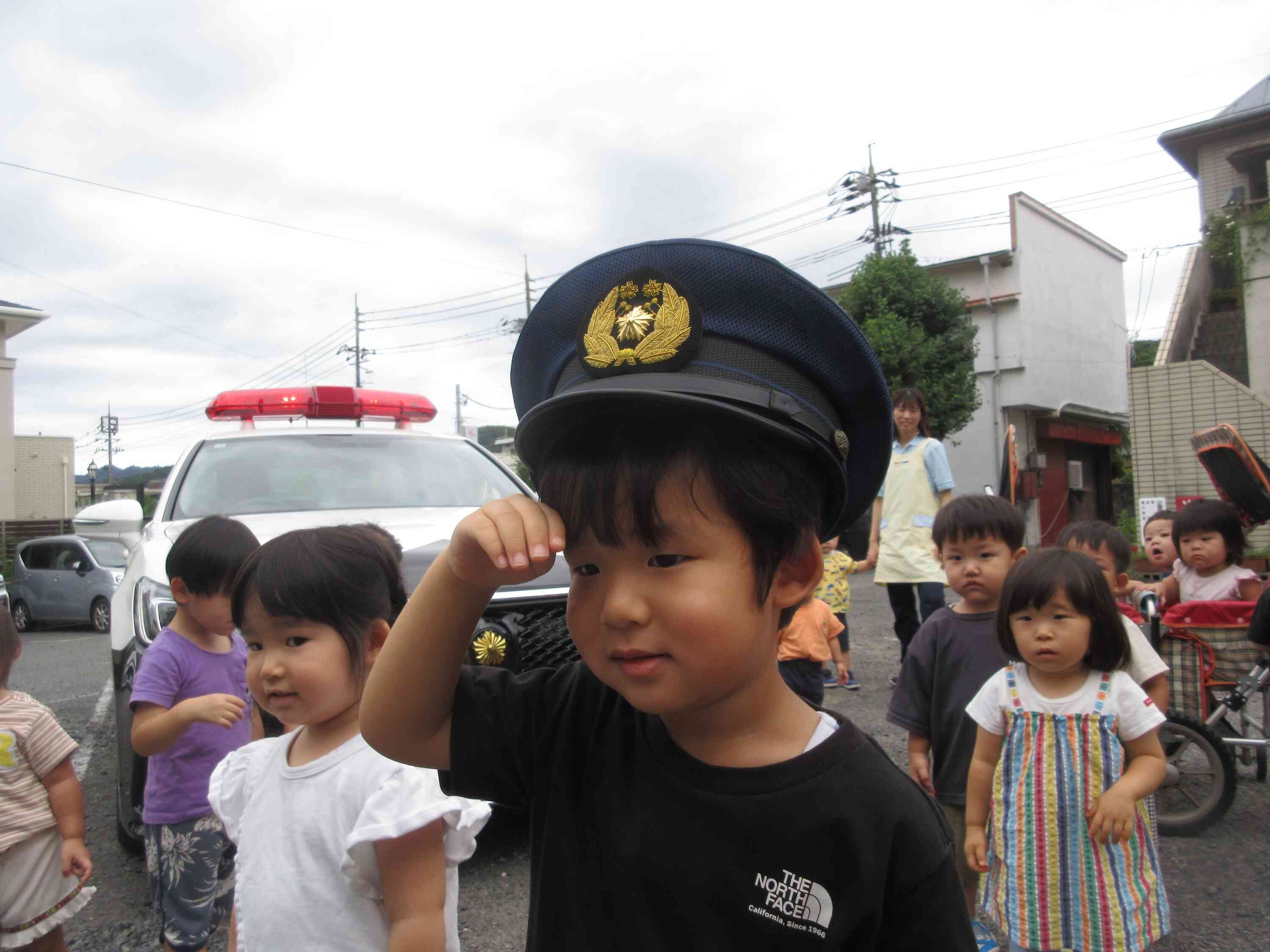 おまわりさんになった気分だね