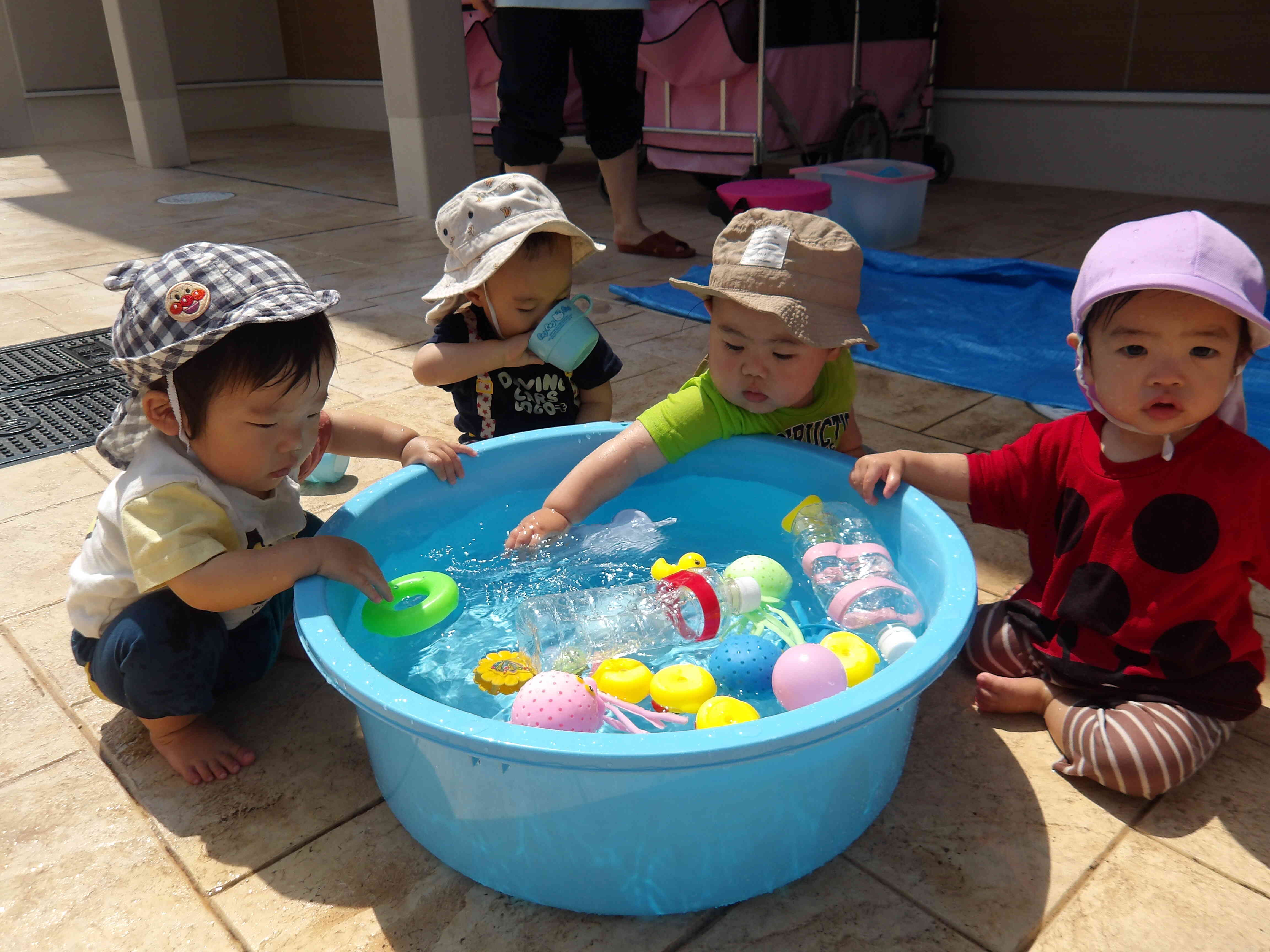 水遊び気持ちいい！