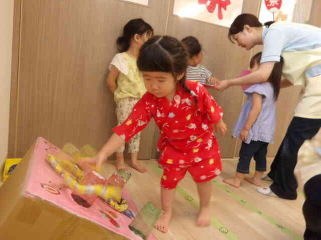 やった～！輪投げ入ったよ！！
