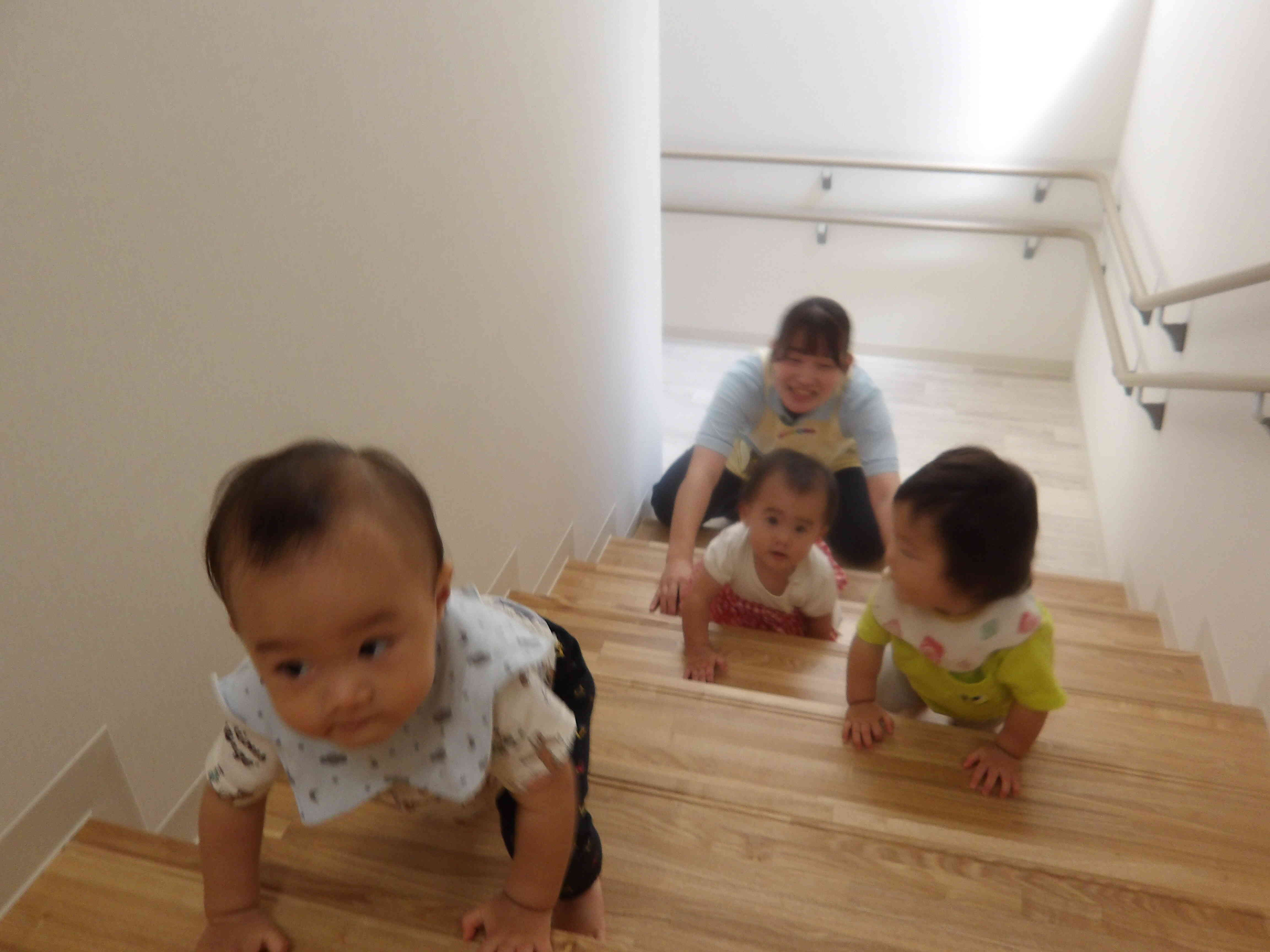 階段上までのぼれたよ!(^^)!