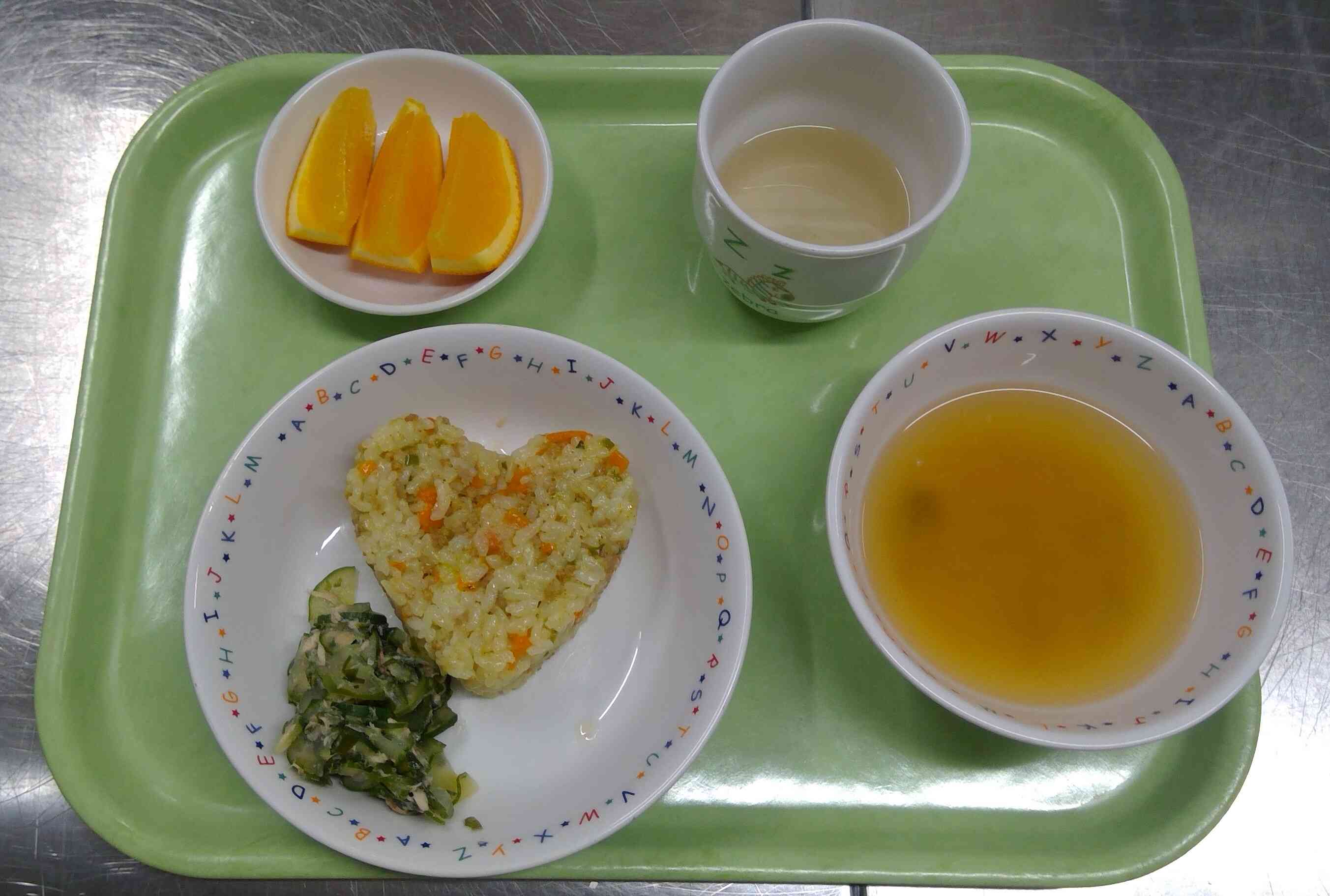 ９月２５日給食献立