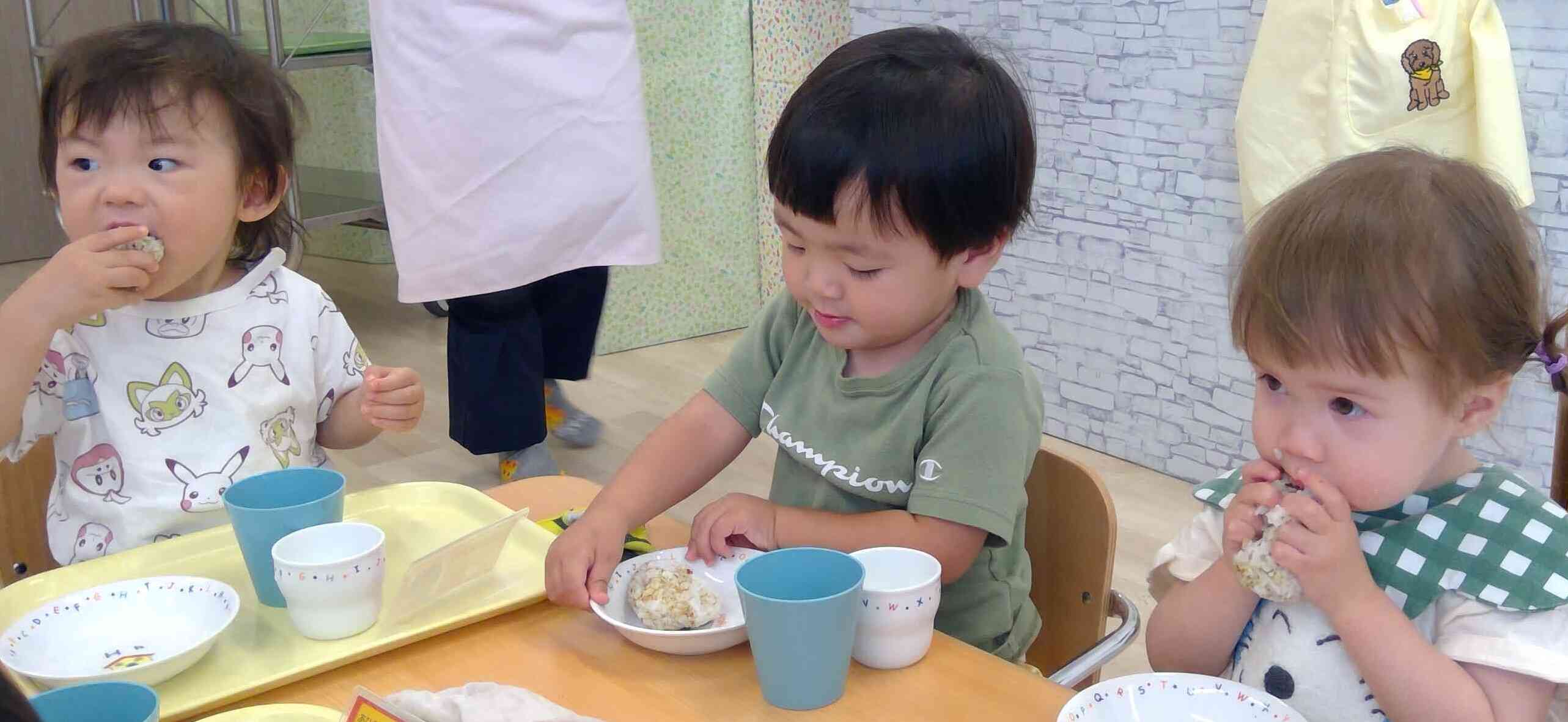 じょうずにできたよ!いただきま~す♪