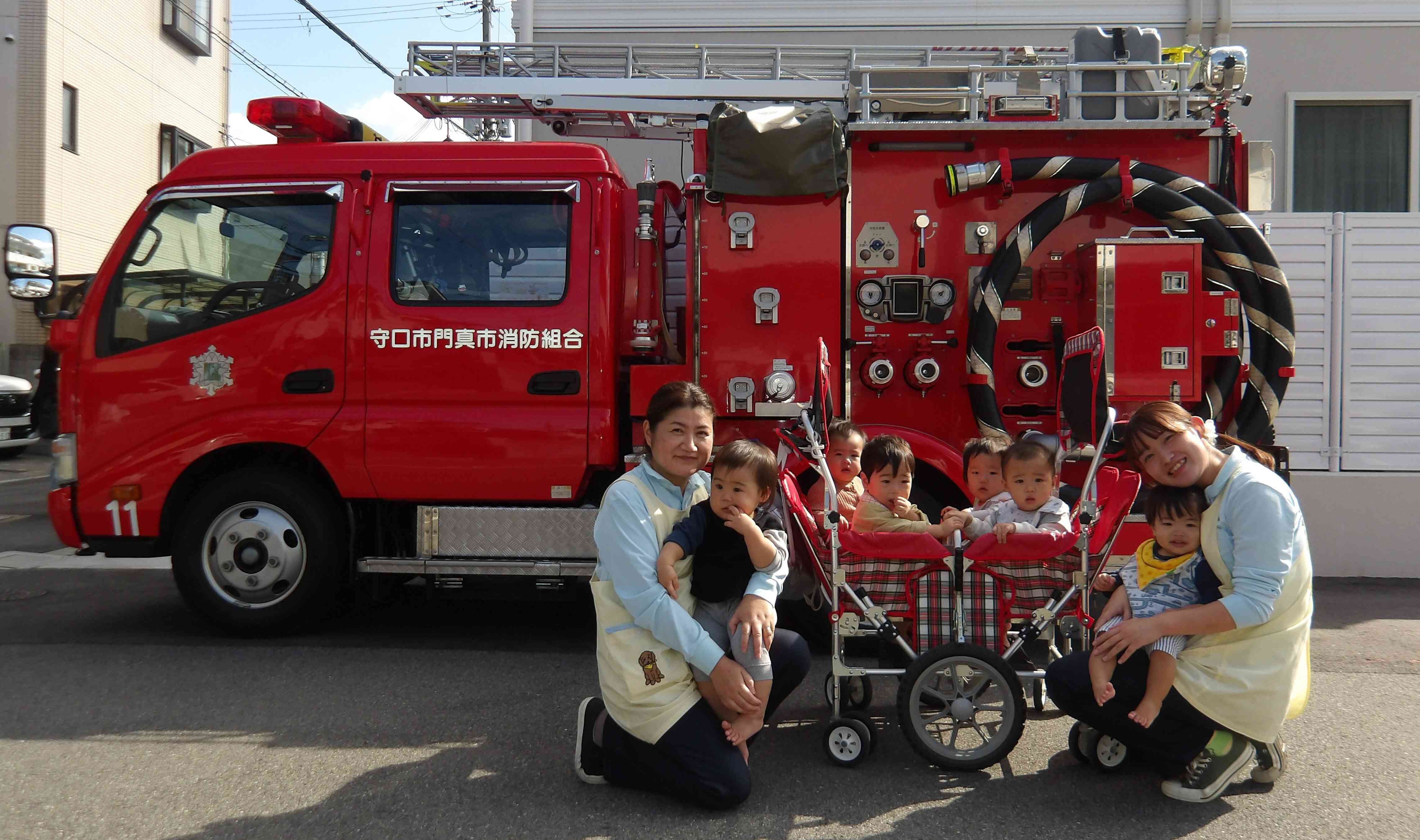 消防車カッコイイ!!