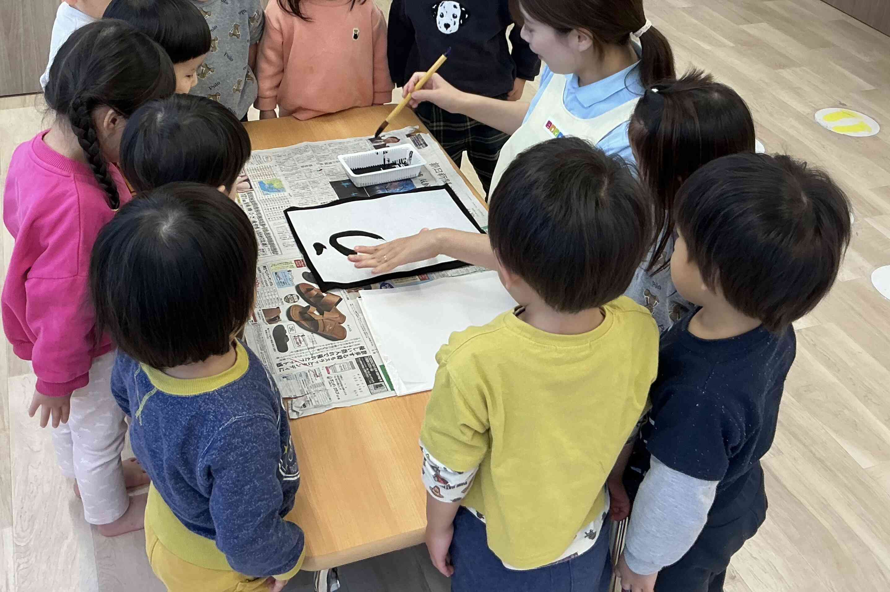 うさぎ組による書き初め大会♪