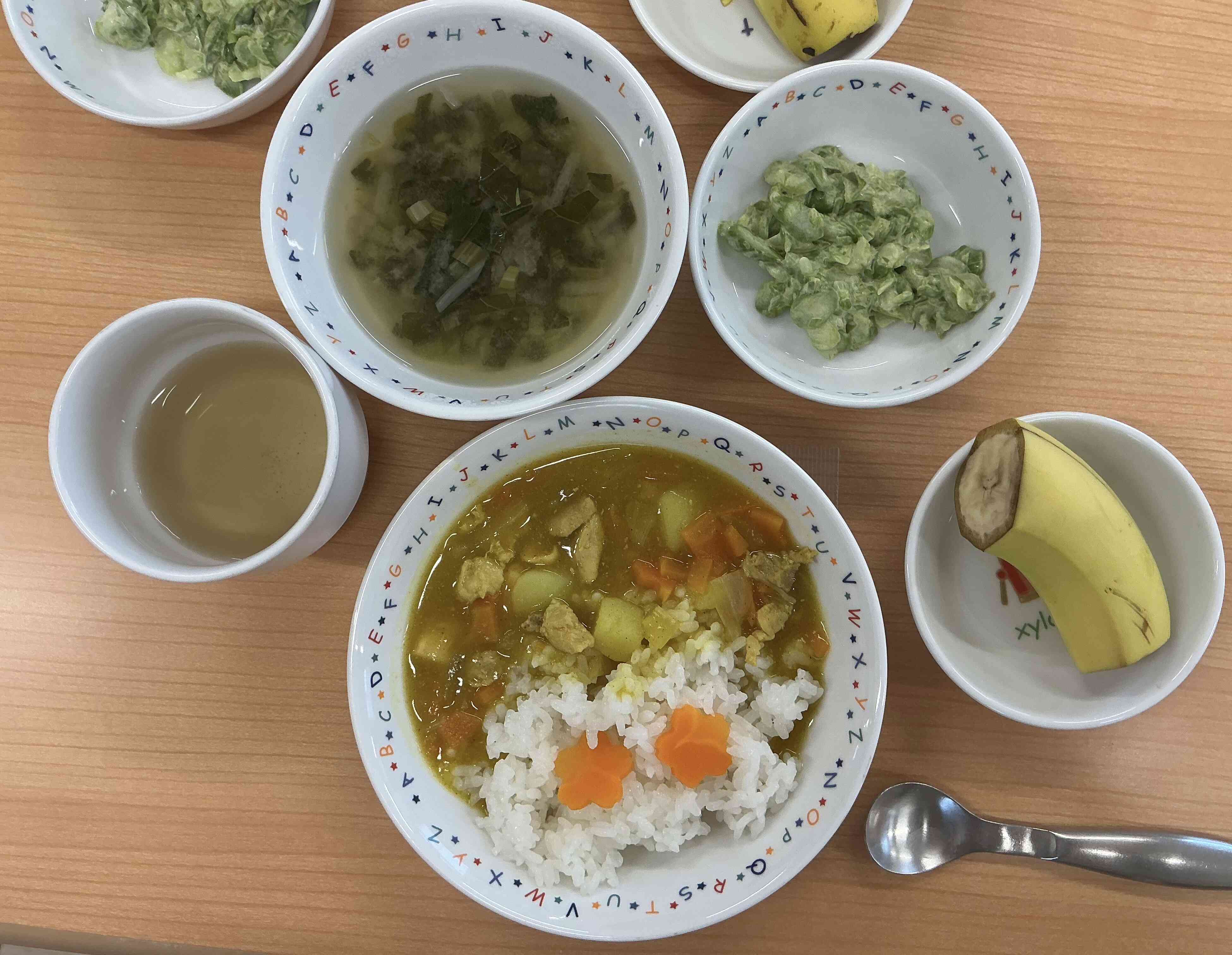 お誕生日メニューはお花のにんじん付き！⭐︎