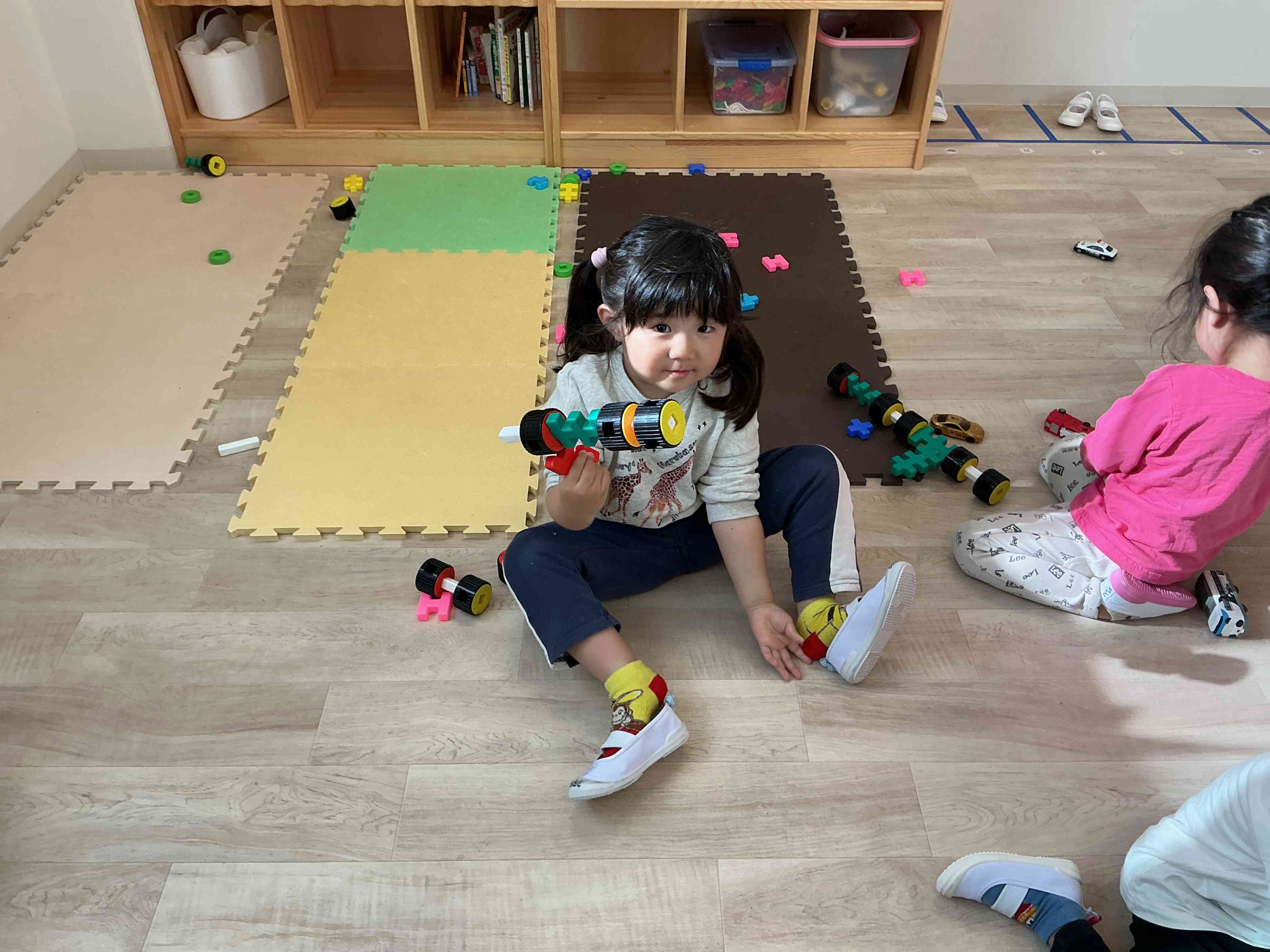 ブロック遊び楽しいね♪