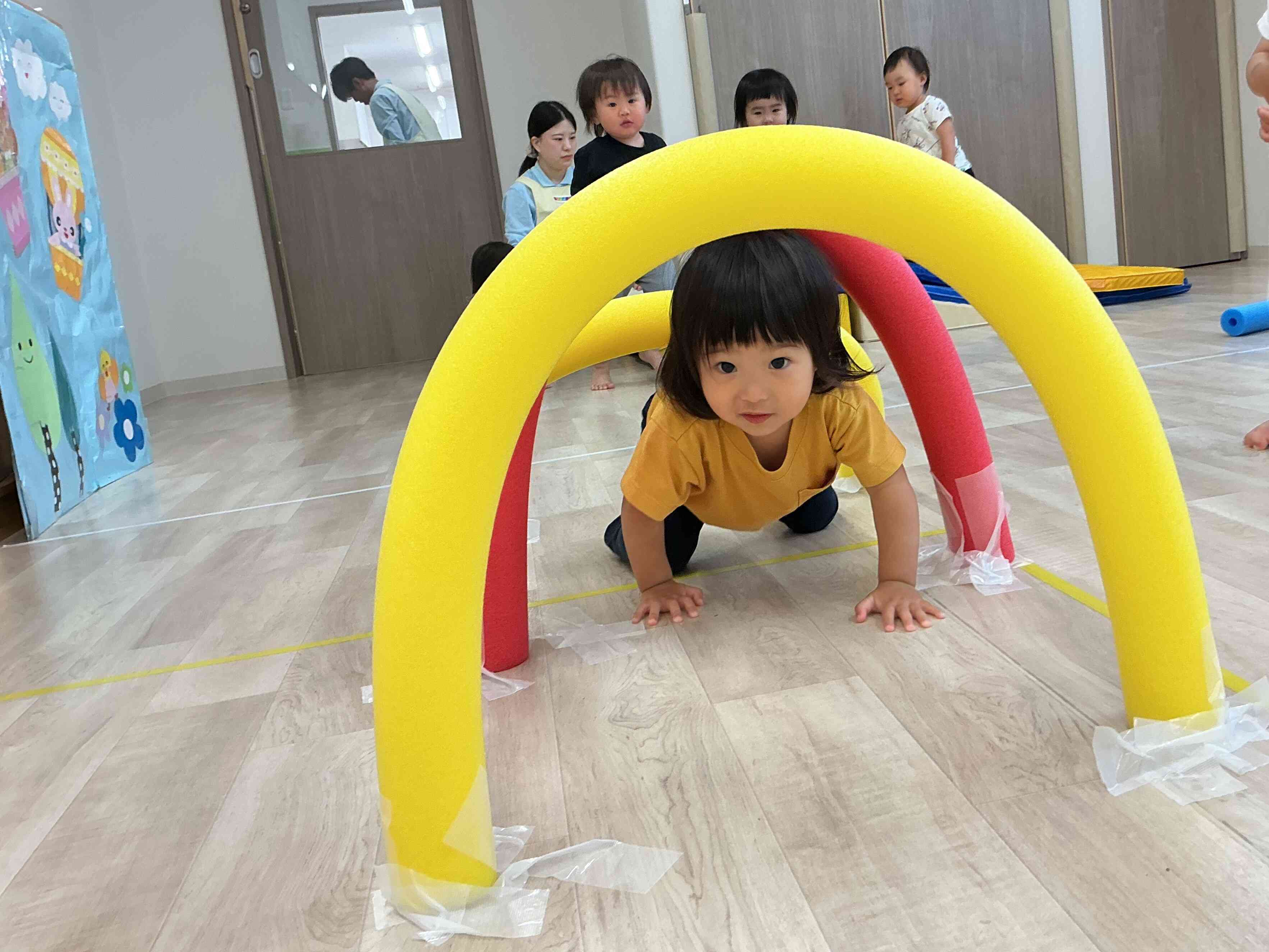 (１歳児)元気いっぱい、あひるぐみ！！