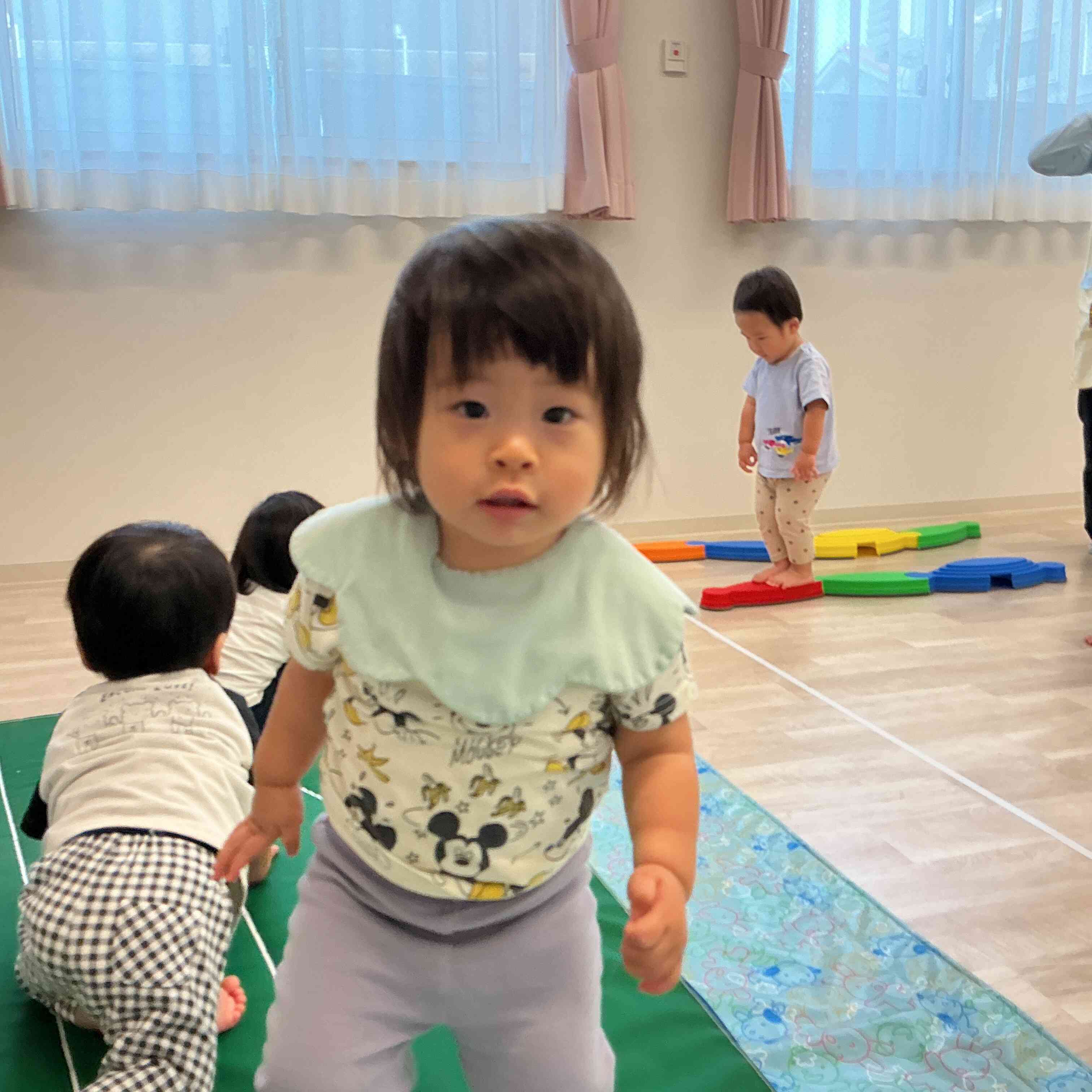 マットのお山登れたよ！