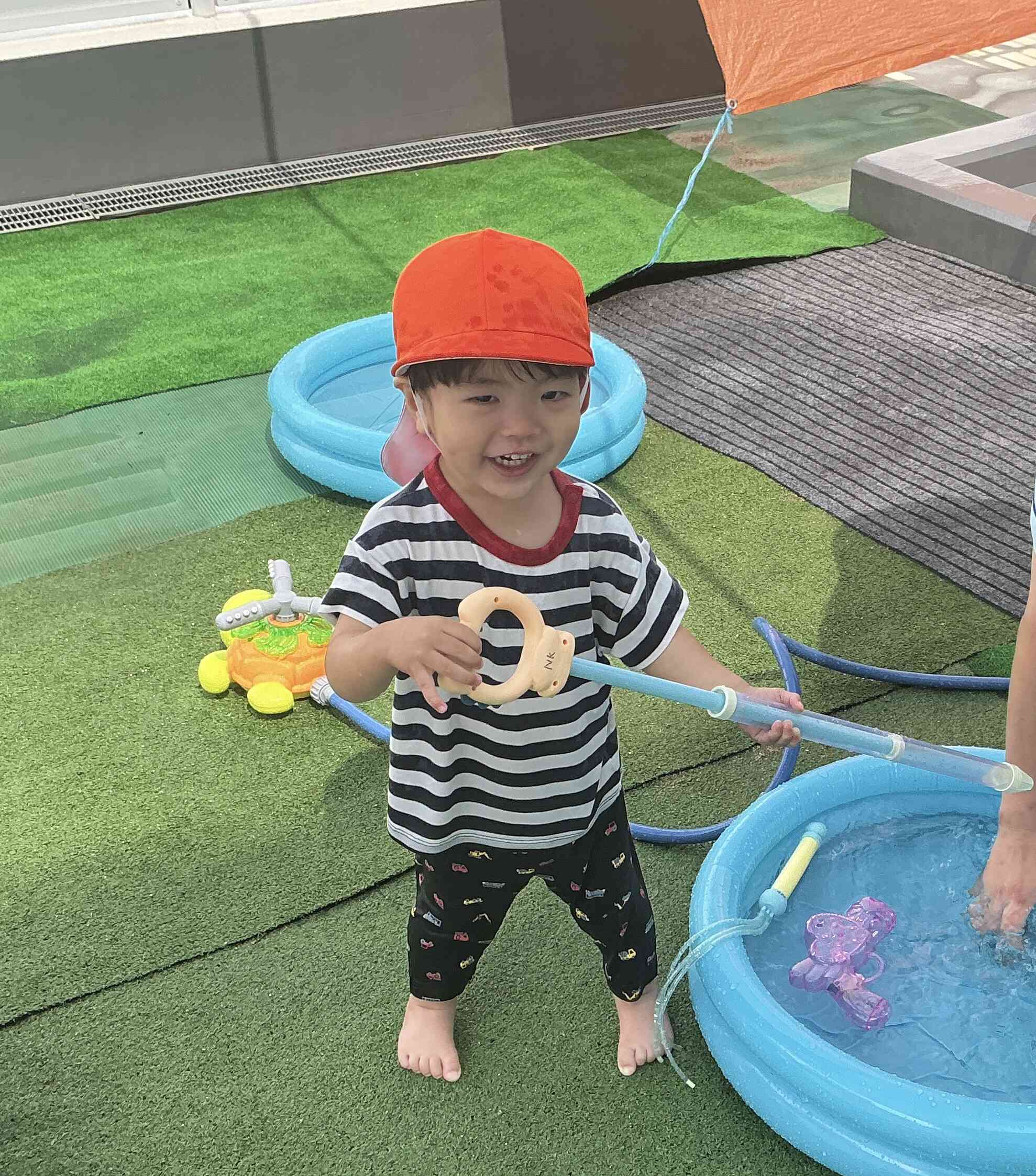 （1歳児）お水遊び！