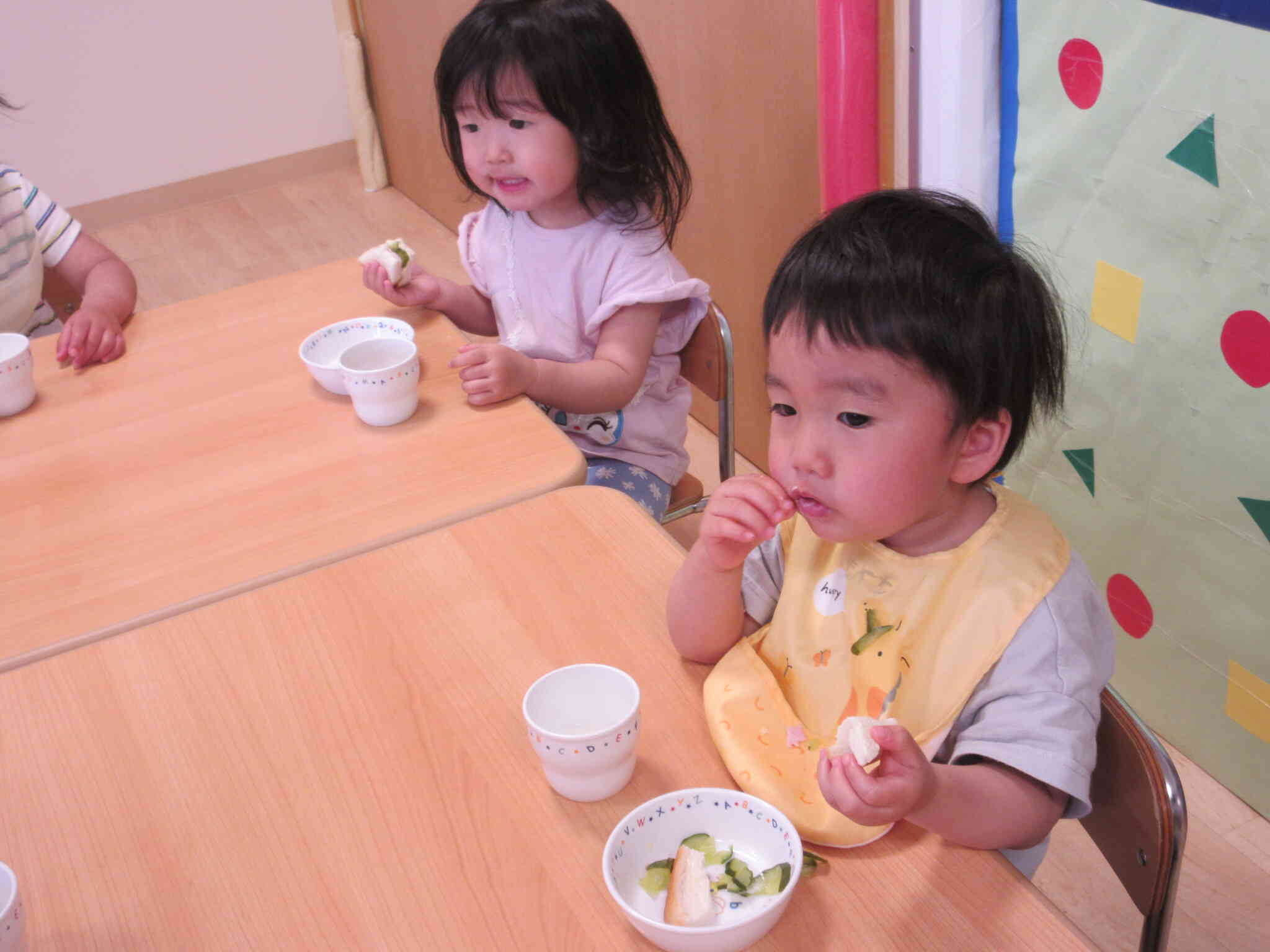 大人気のサンドイッチ。おかわりする子もたくさんいました。