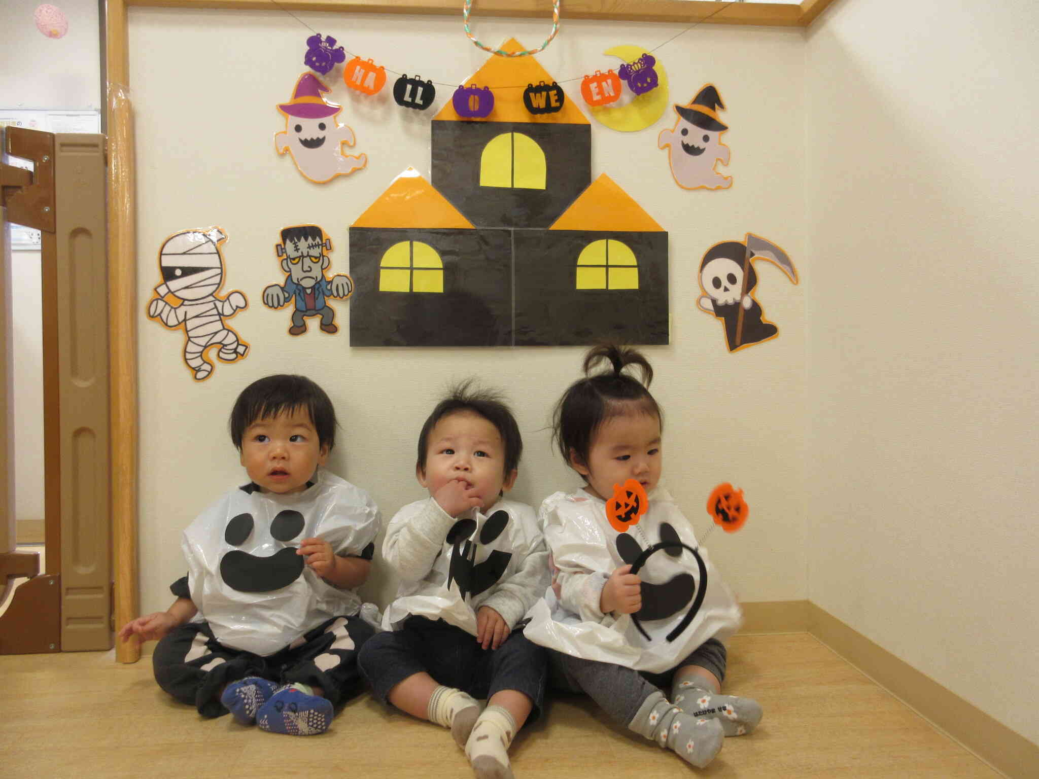 なんてかわいいオバケさんたち