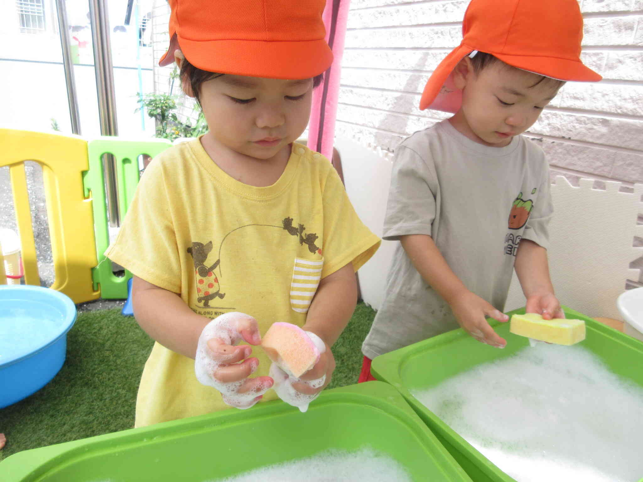 水遊び（食器洗い）