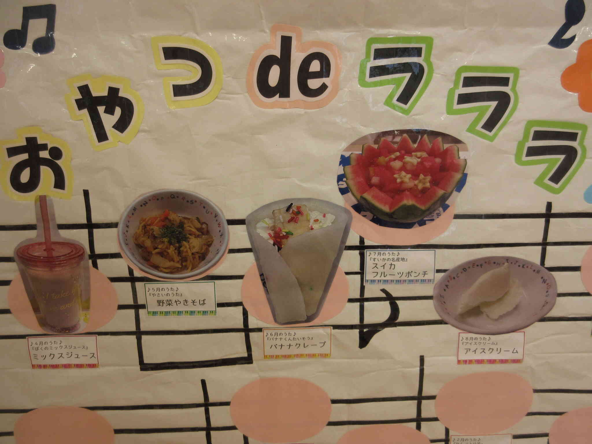 食育活動「おやつ de ラララ♪」～第5回「アイスクリーム」～