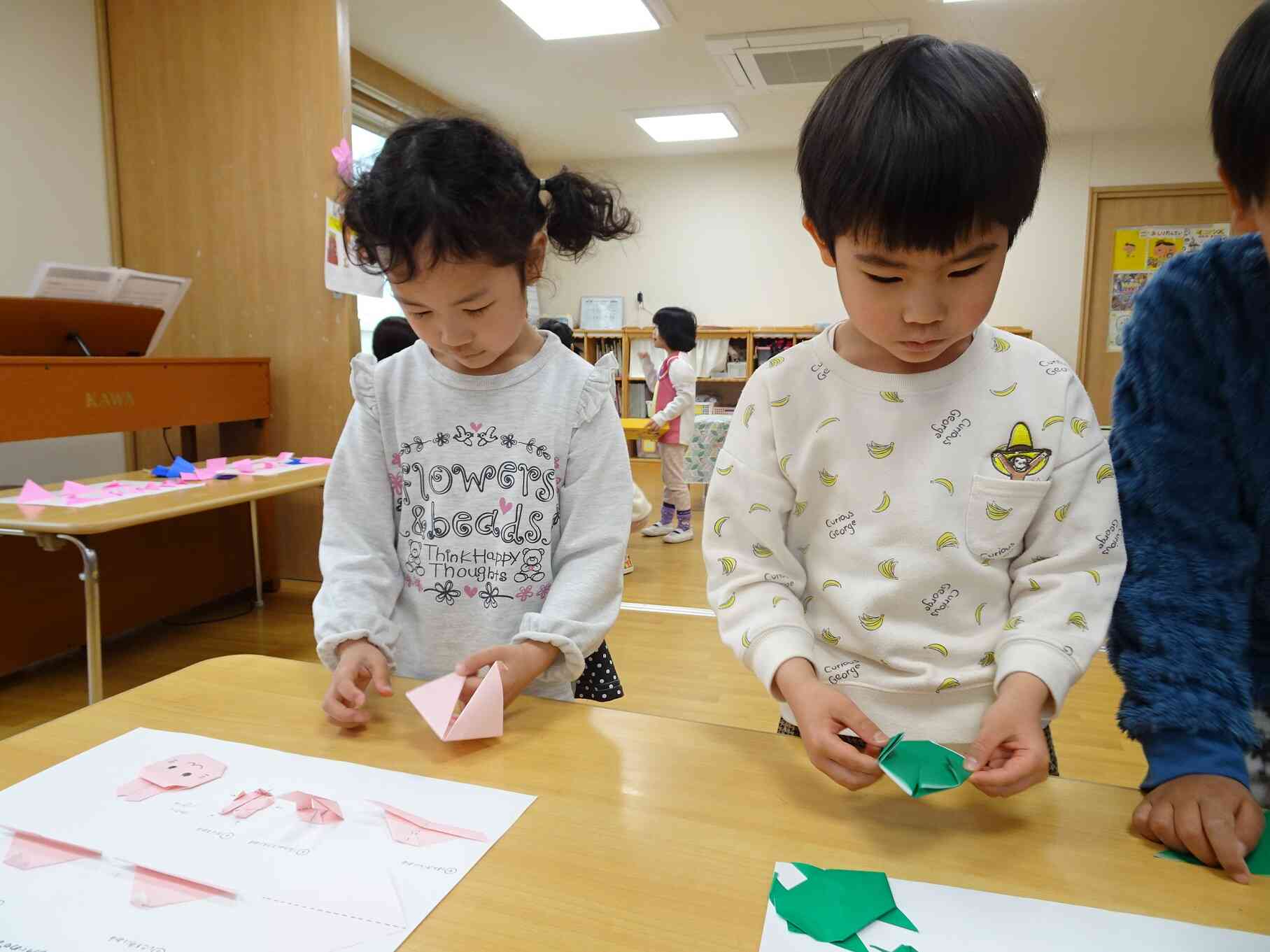 折り紙も折れるようになったよ!