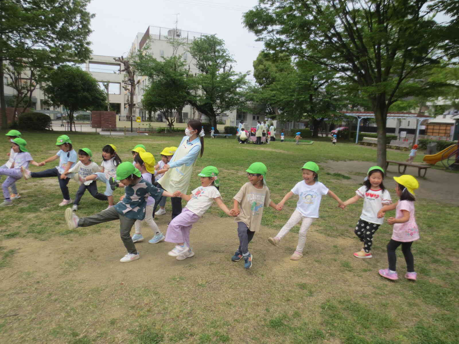 次はぱんだ組(4歳児)と一緒に遊ぼう！