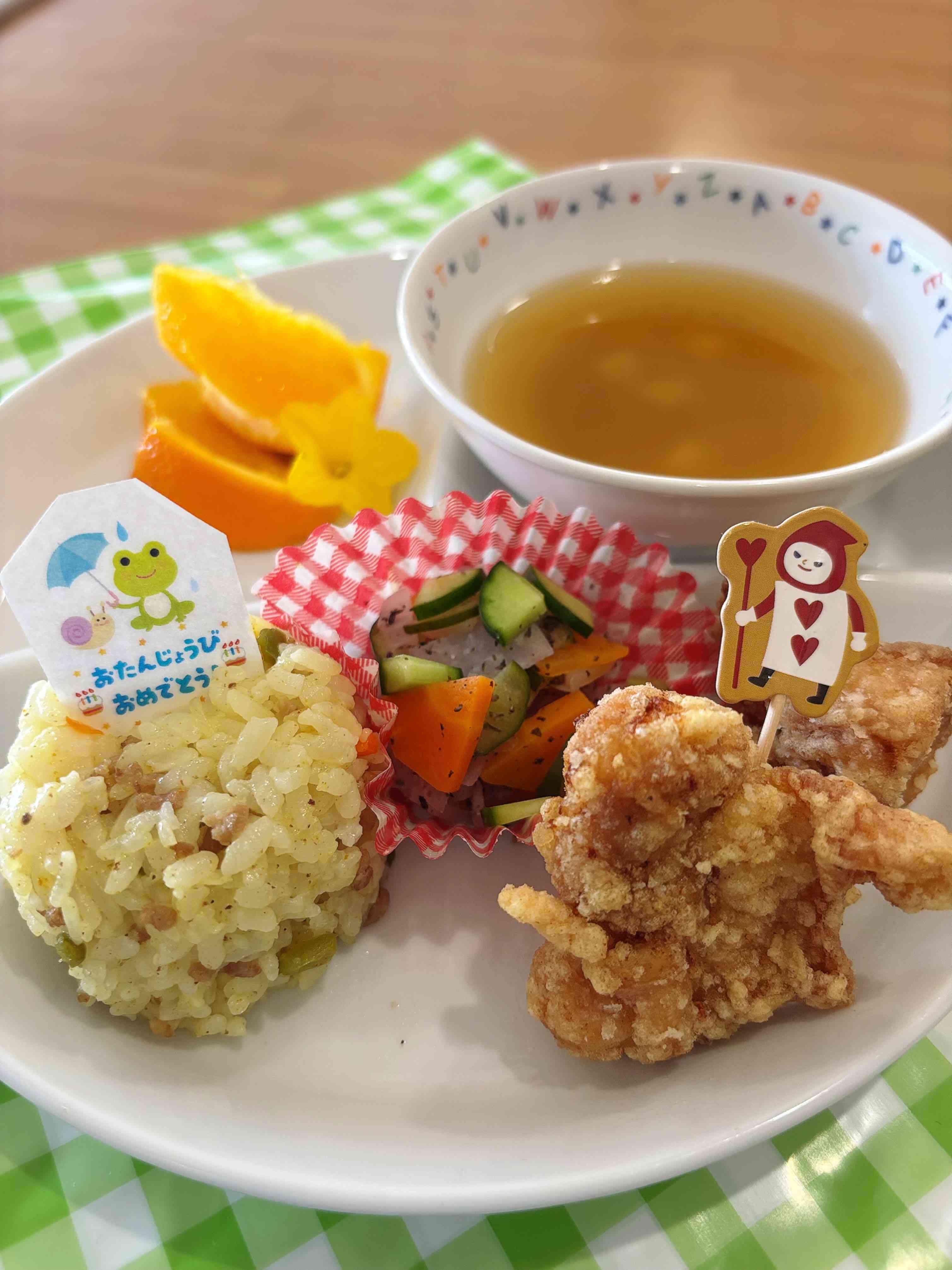 6月お誕生日会の献立