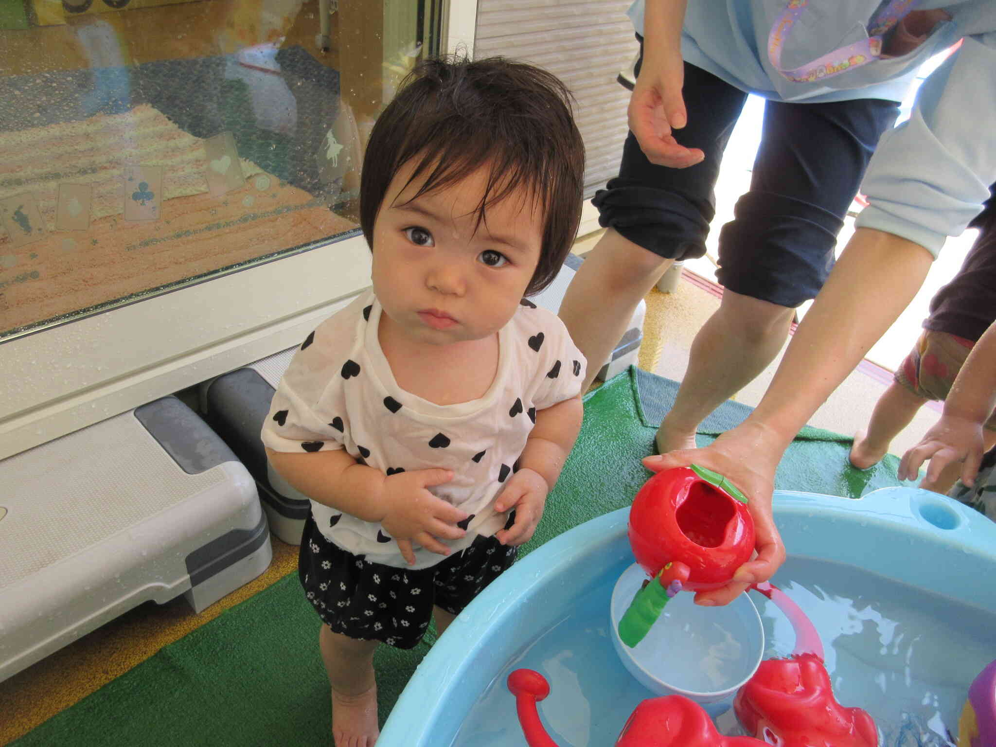 水がかかっても大丈夫。なんだかとっても気持ちがいいよ！