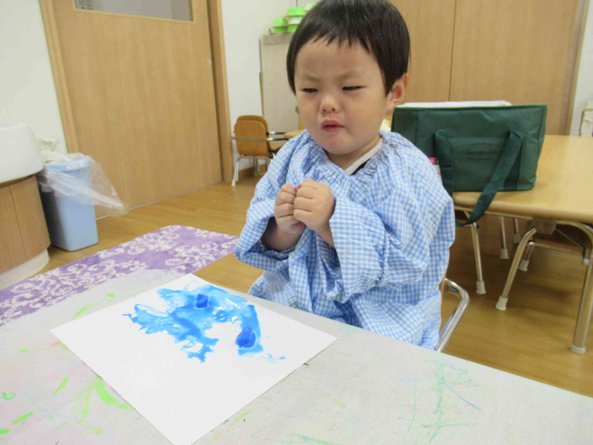 氷を使って制作もしたよ！