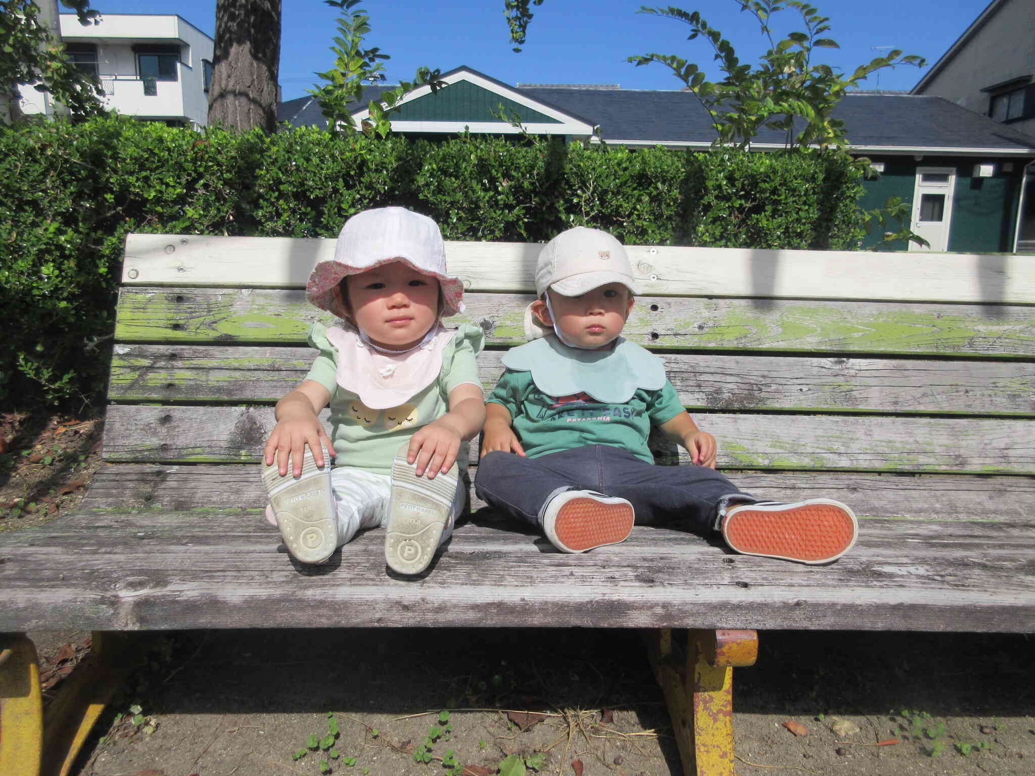 すこ～し休憩タイム！！自分で上り下りもできちゃうよ！