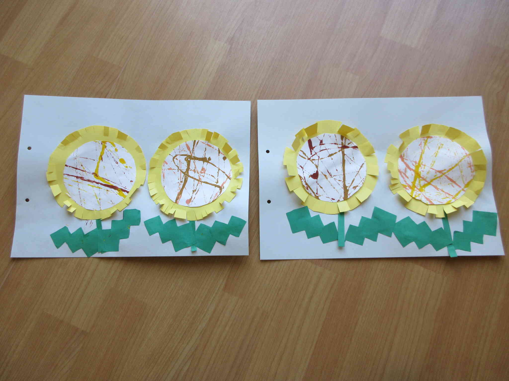 完成～！春らしい作品ができあがりました！