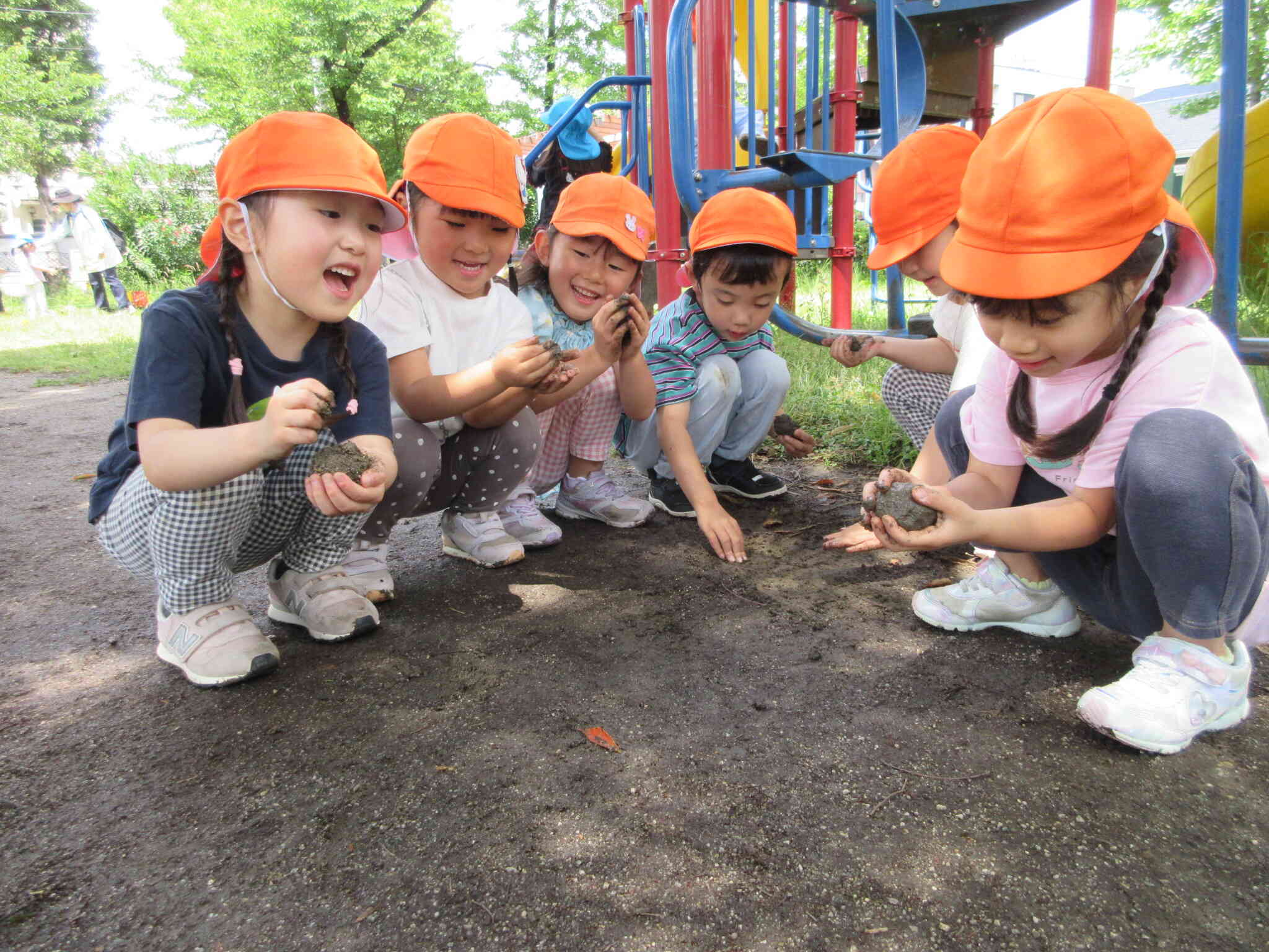 公園の砂でもできそうだよ！