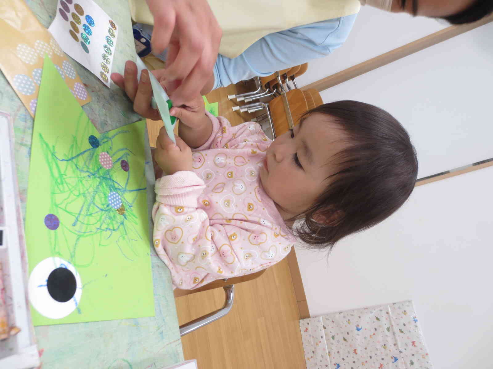自分で台紙からはがしてみたよー