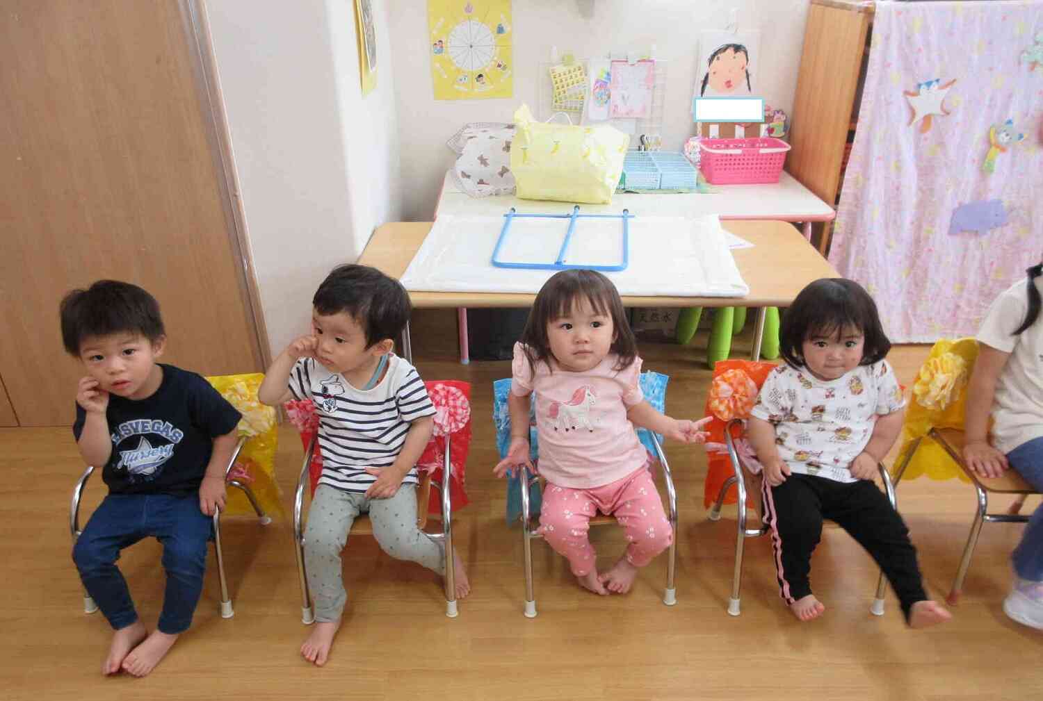 未満児クラスのお友だち。