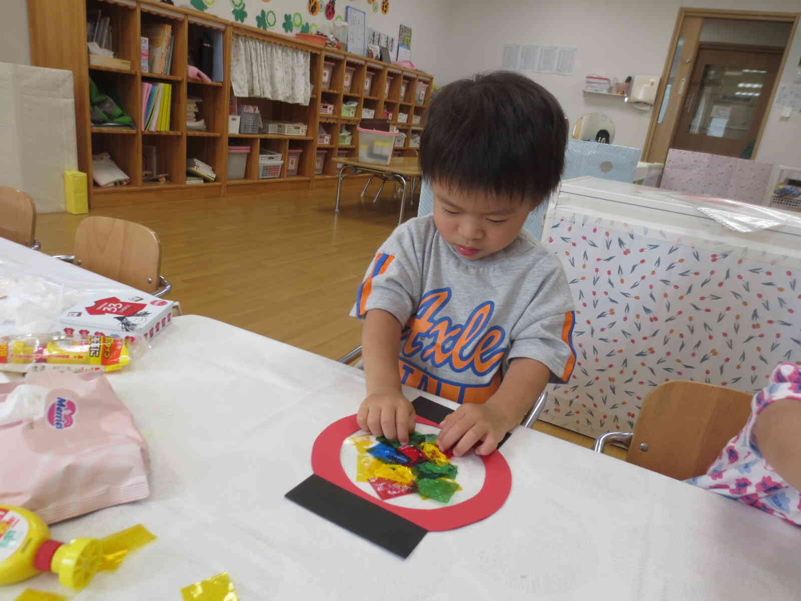この色も！この色も！！とたくさん貼ることが出来ました！