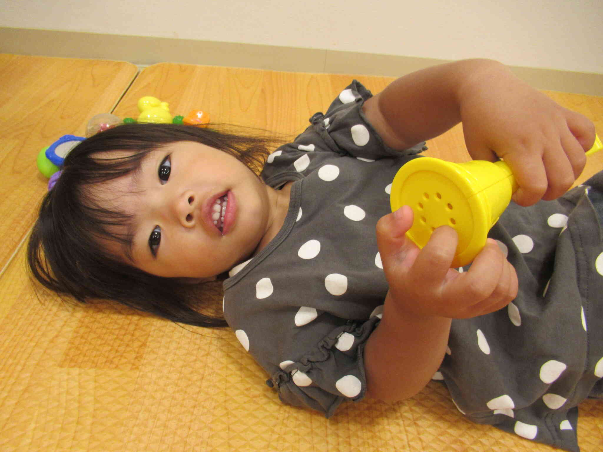 ごろごろ～っとリラックスする子もいました♪