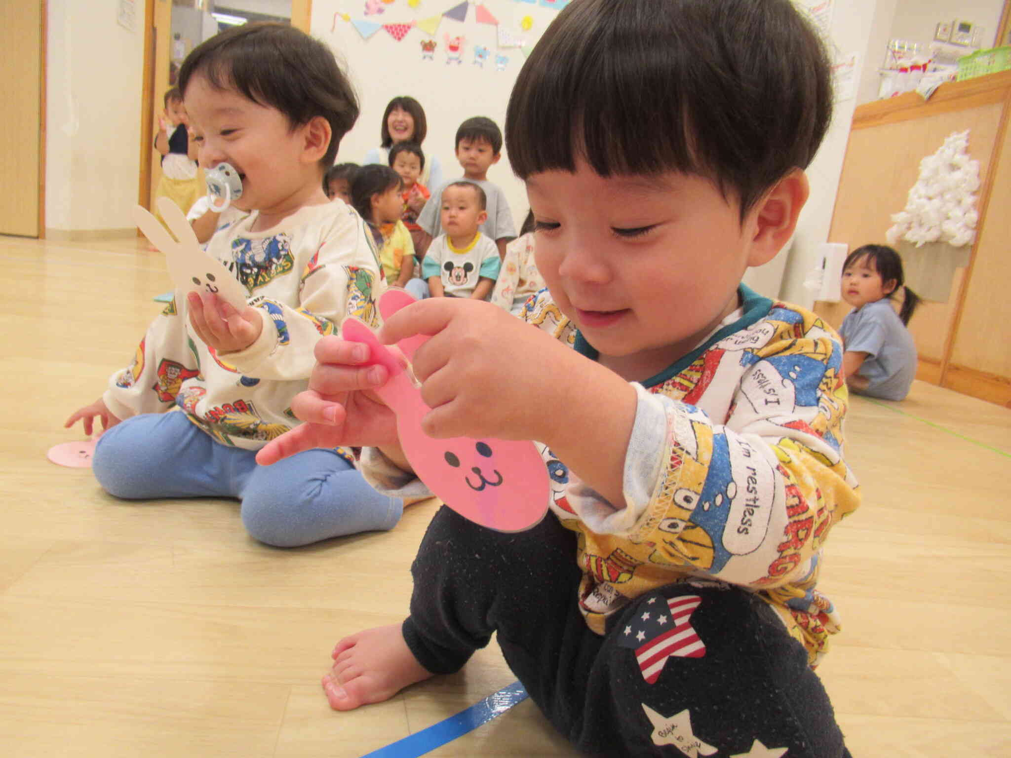 うさぎさん探しゲームも楽しみました！