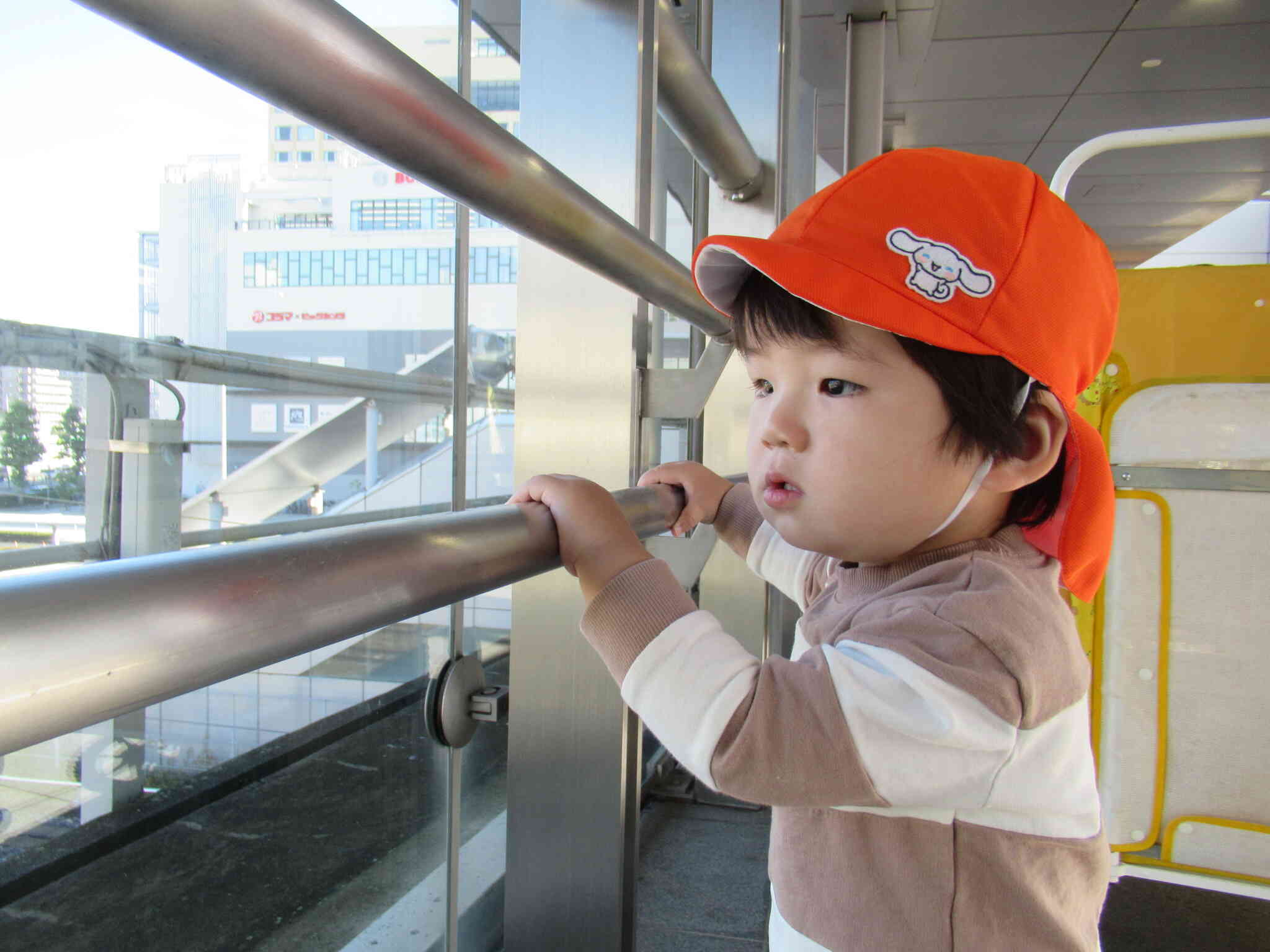 新幹線も見えて、いい眺め♪