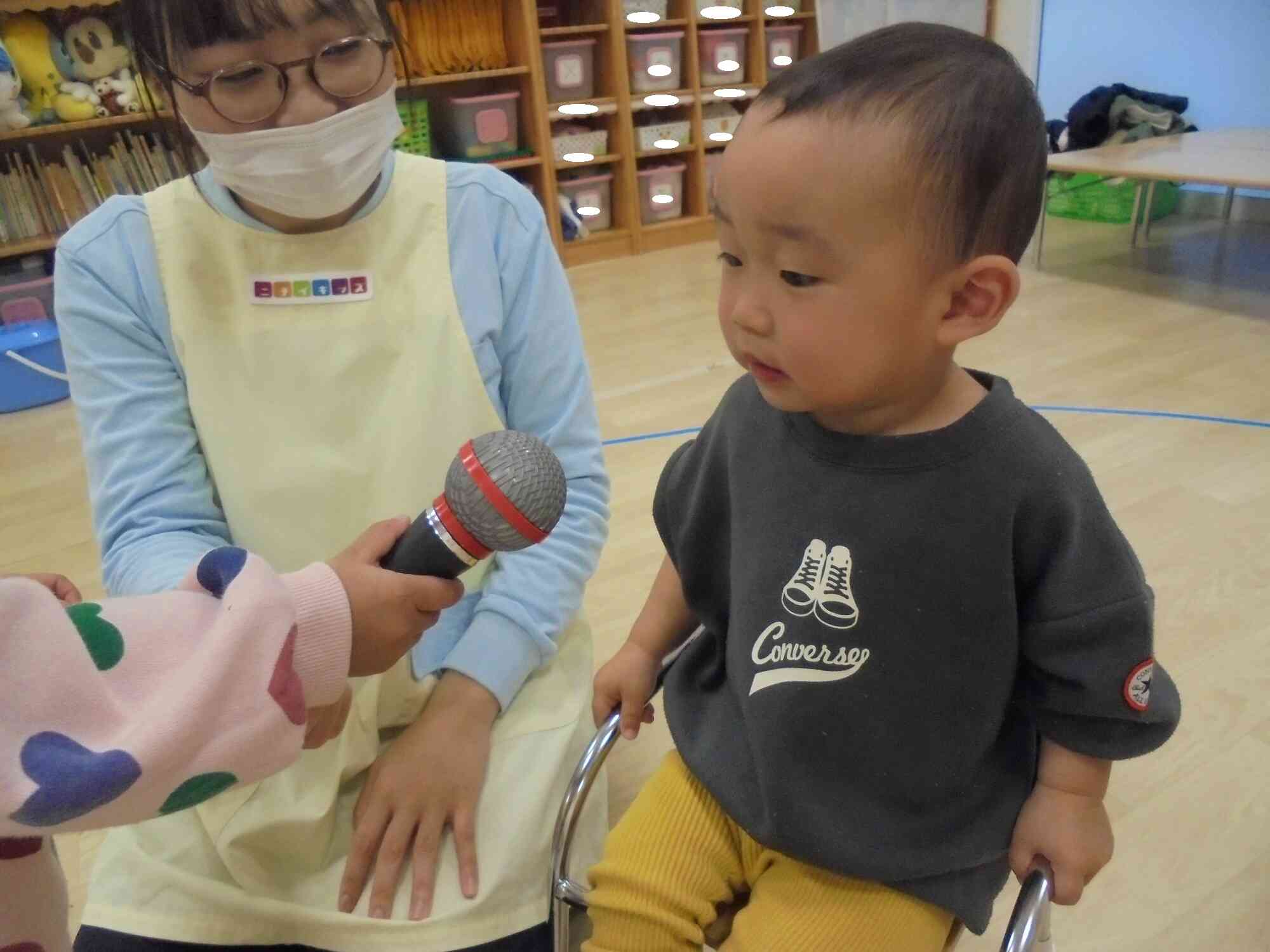 ちょっぴり緊張していたようです♪