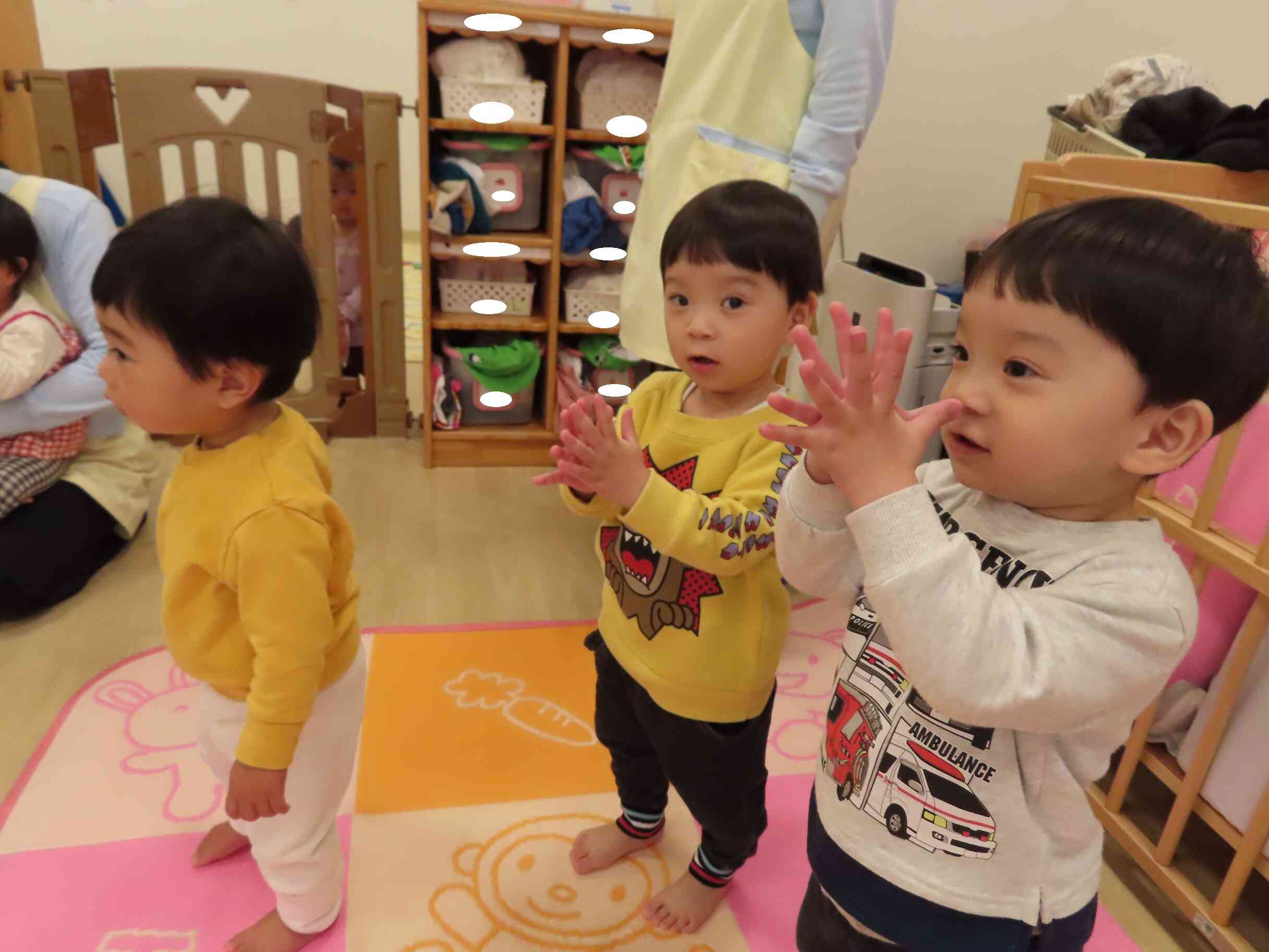 ひよこ組のお友だちも一緒に参加しました♪