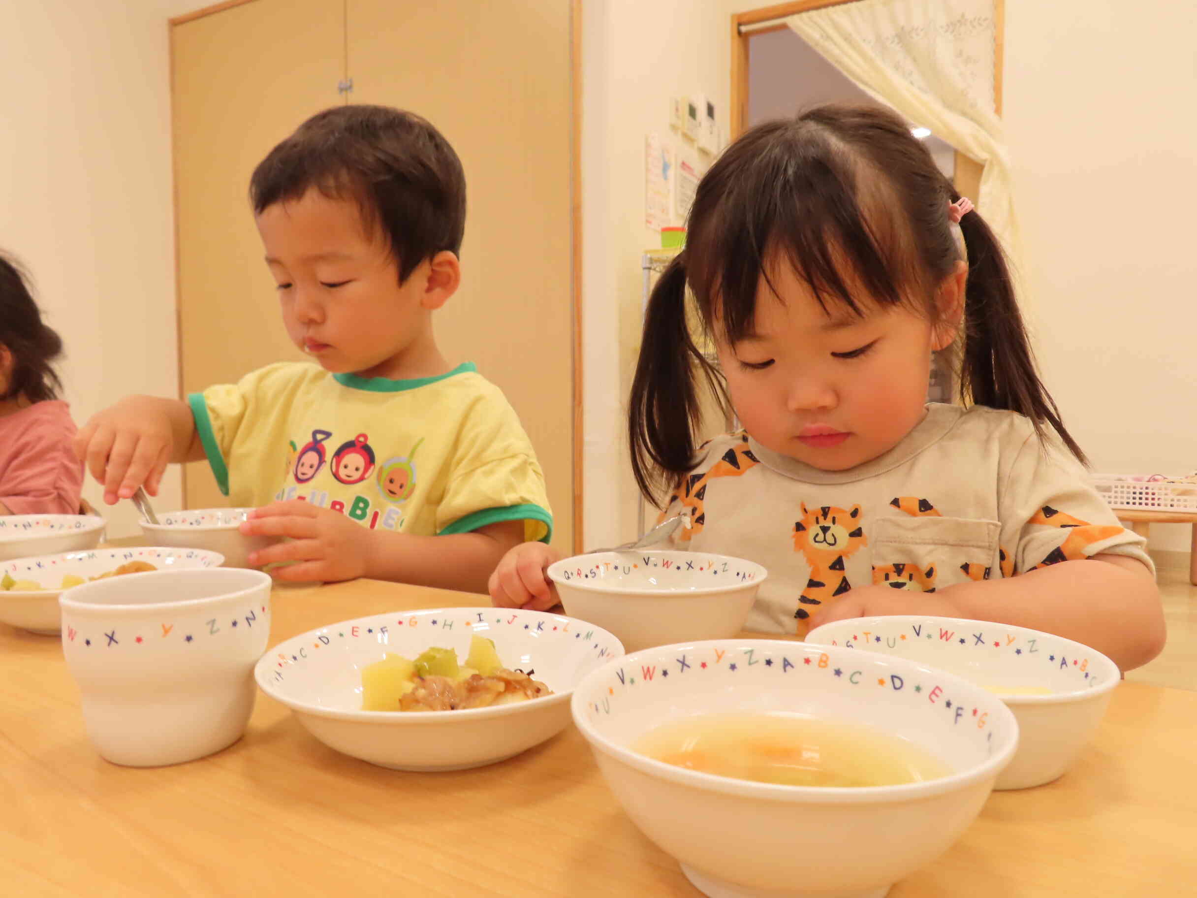 たくさん食べて大きくなってね♪