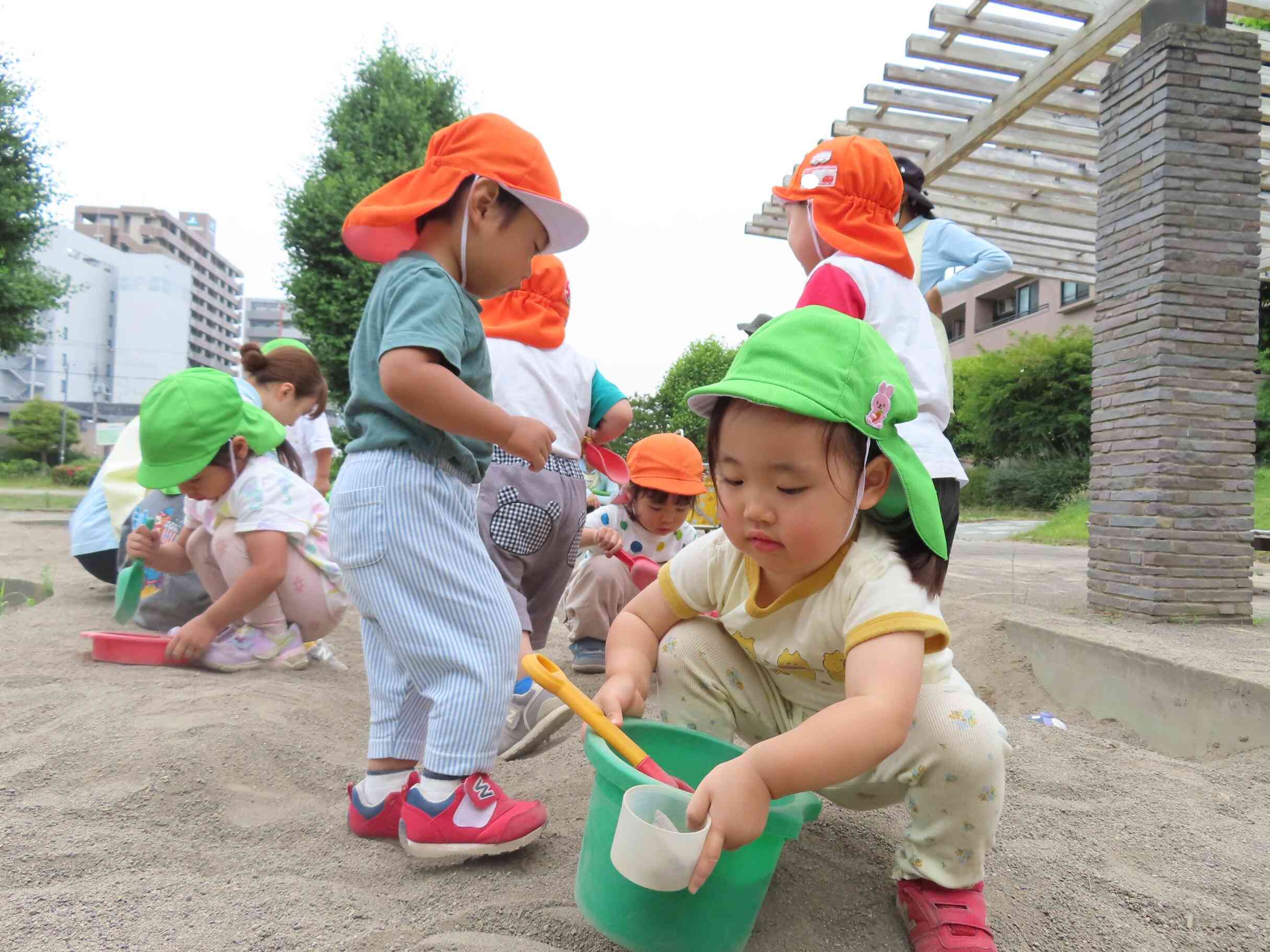 砂場であそぼう♪