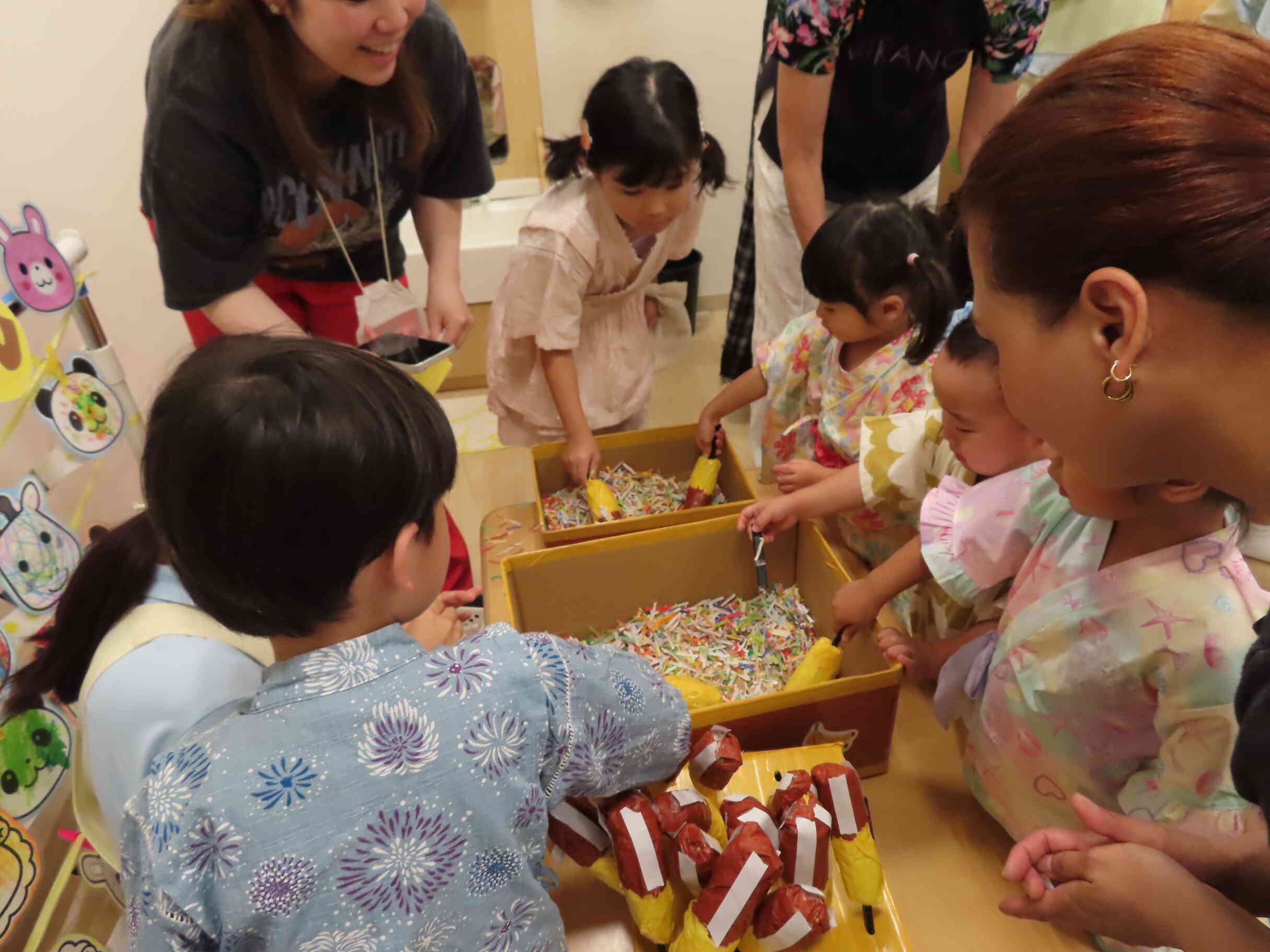 チョコバナナにはチョコをたっぷりトッピング♪