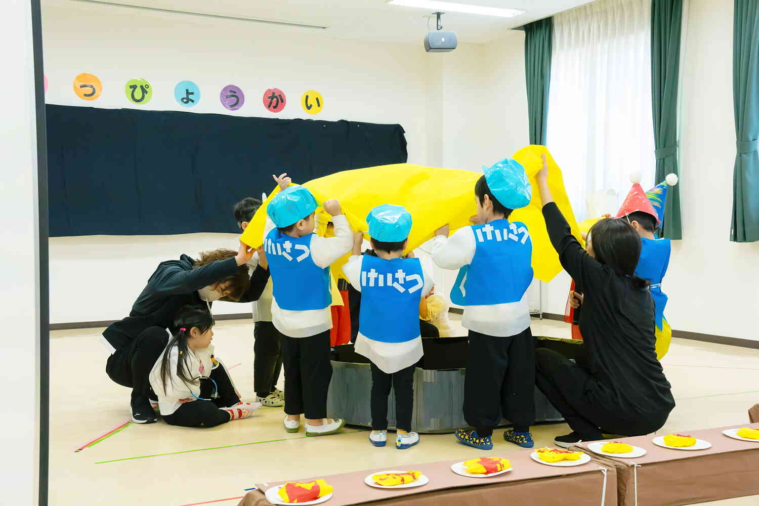 発表会「大きなたまご」オムライス作り！