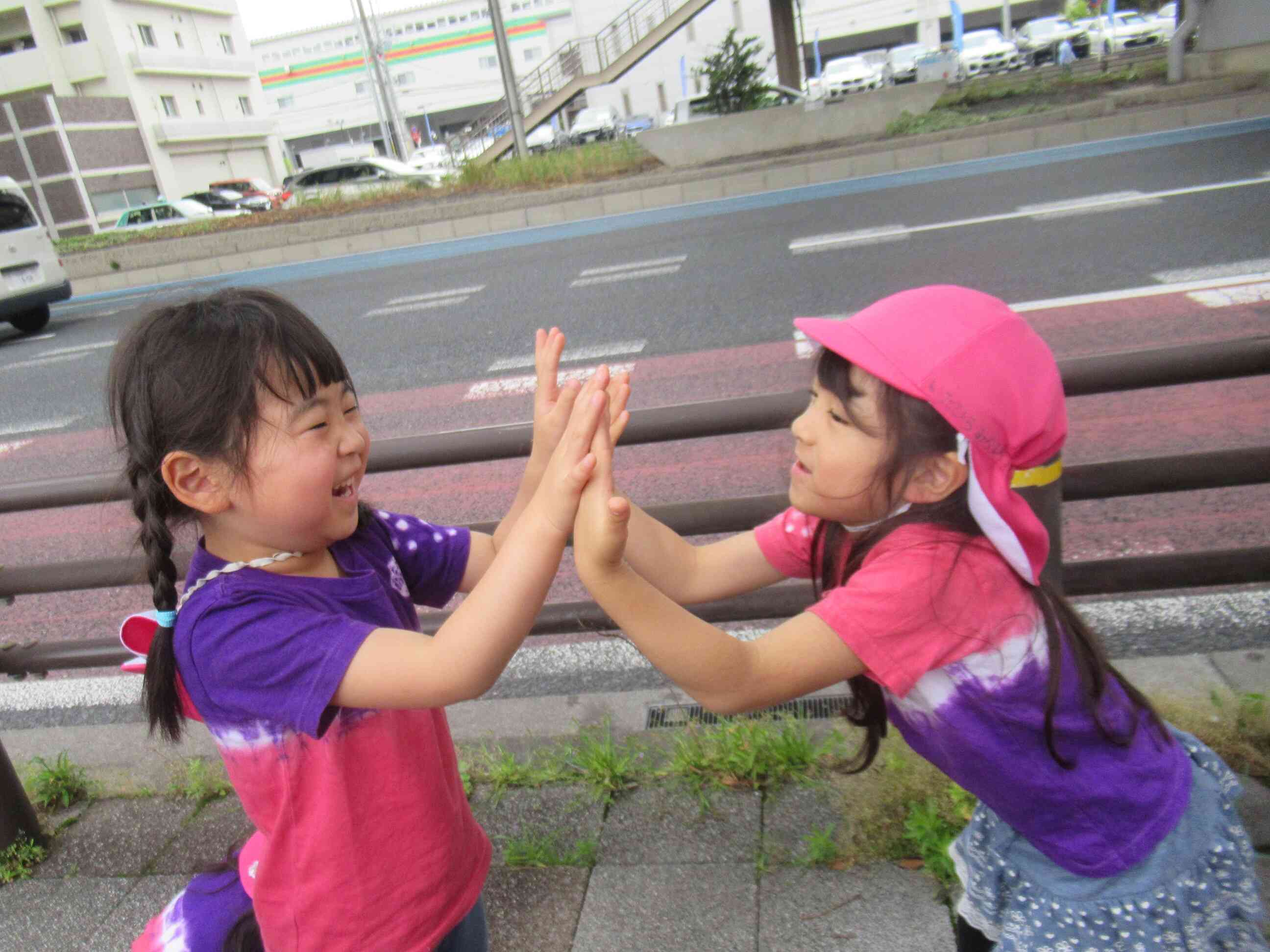 帰りのバス待ちの時間も楽しいね！