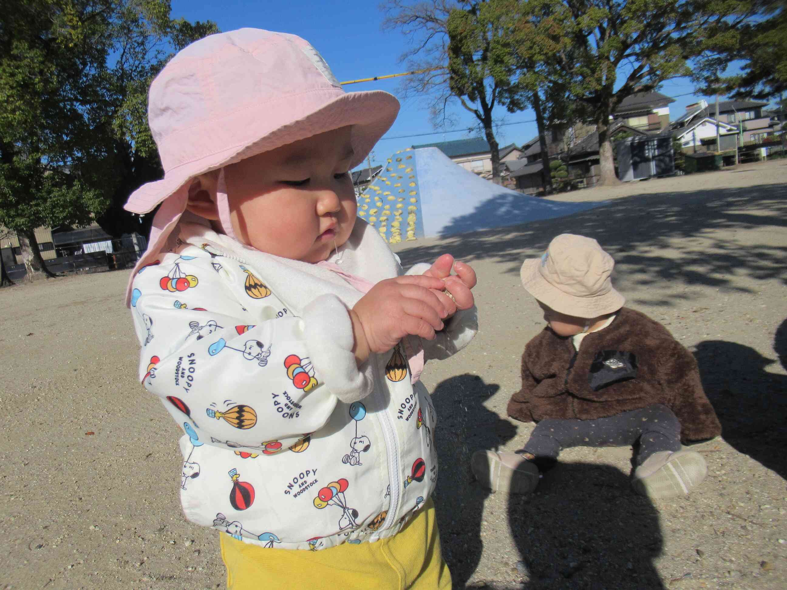 私は石集めが大好き！