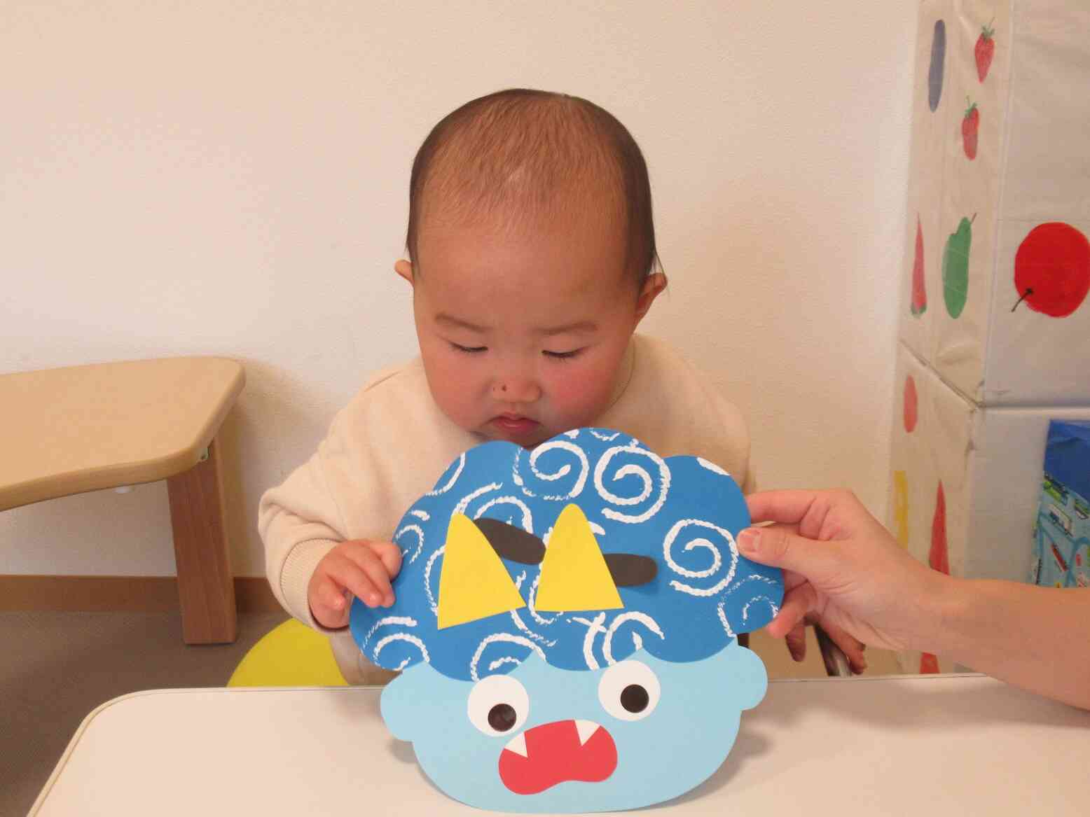 自分で作ったけど…「鬼さん怖いなー」