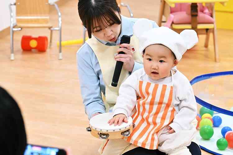 リズムたたき「お・は・よ！」