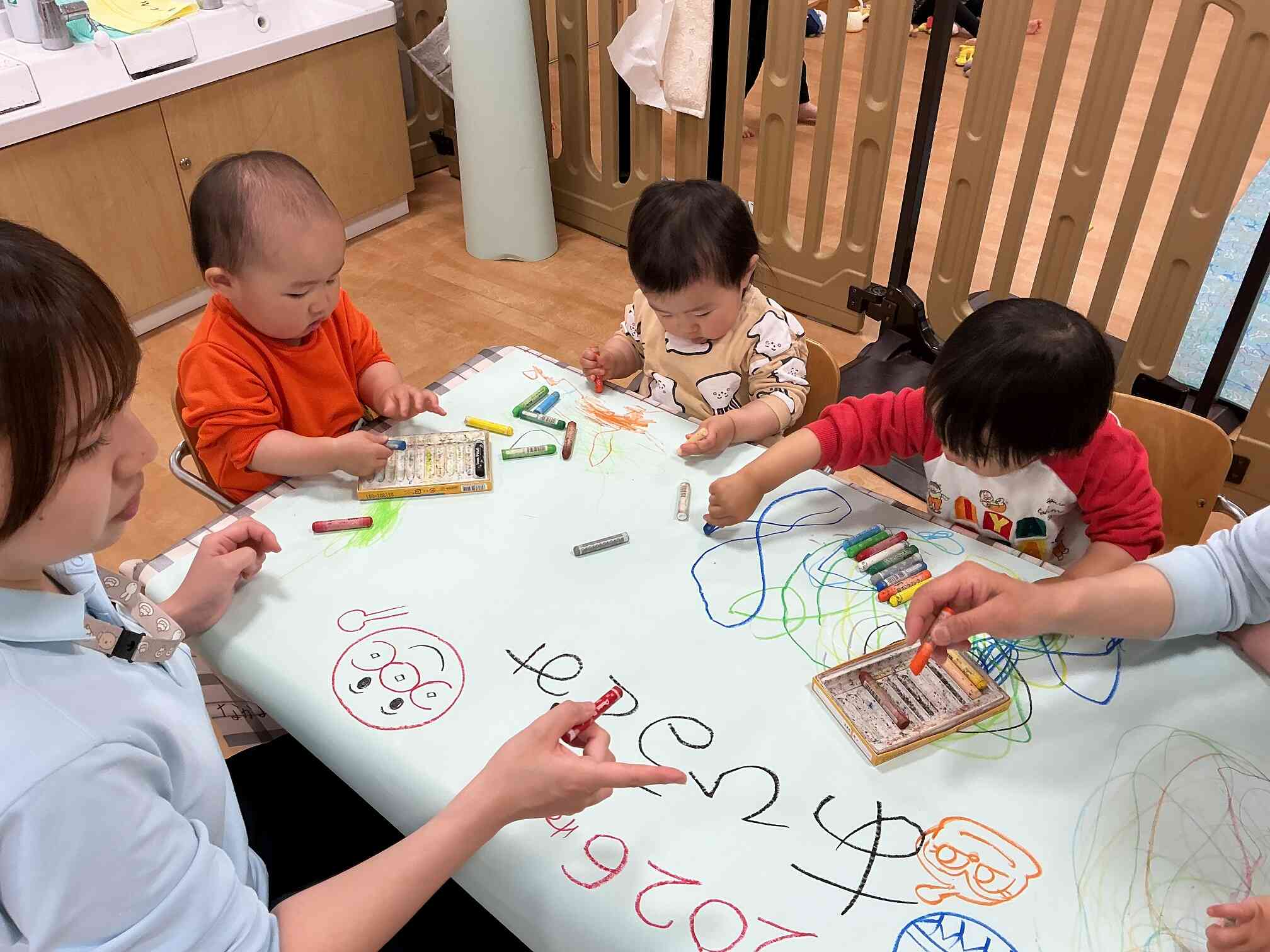 あひる組の日常（あひる組・１歳児）