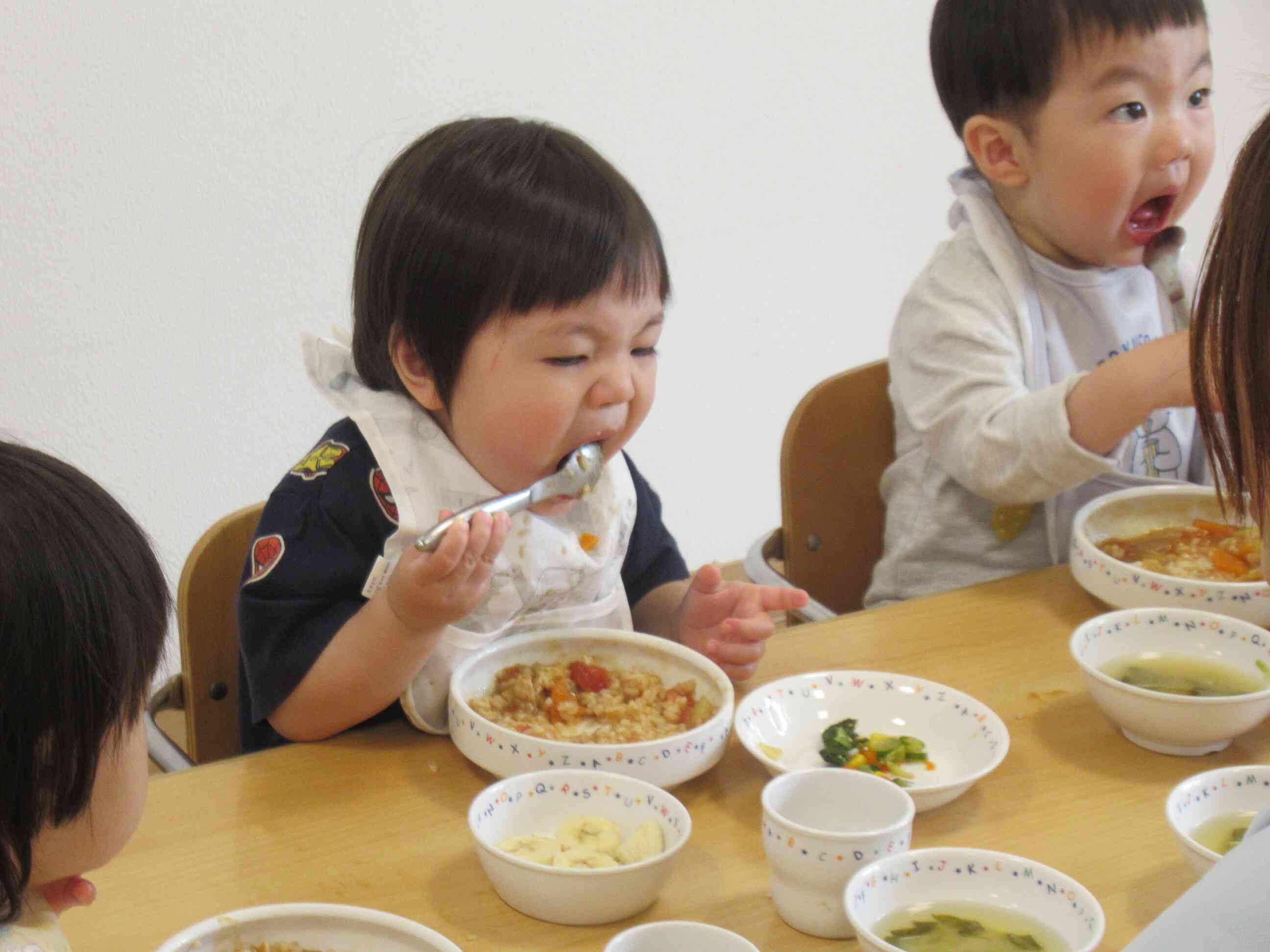 お給食もモリモリ…！おいし～★