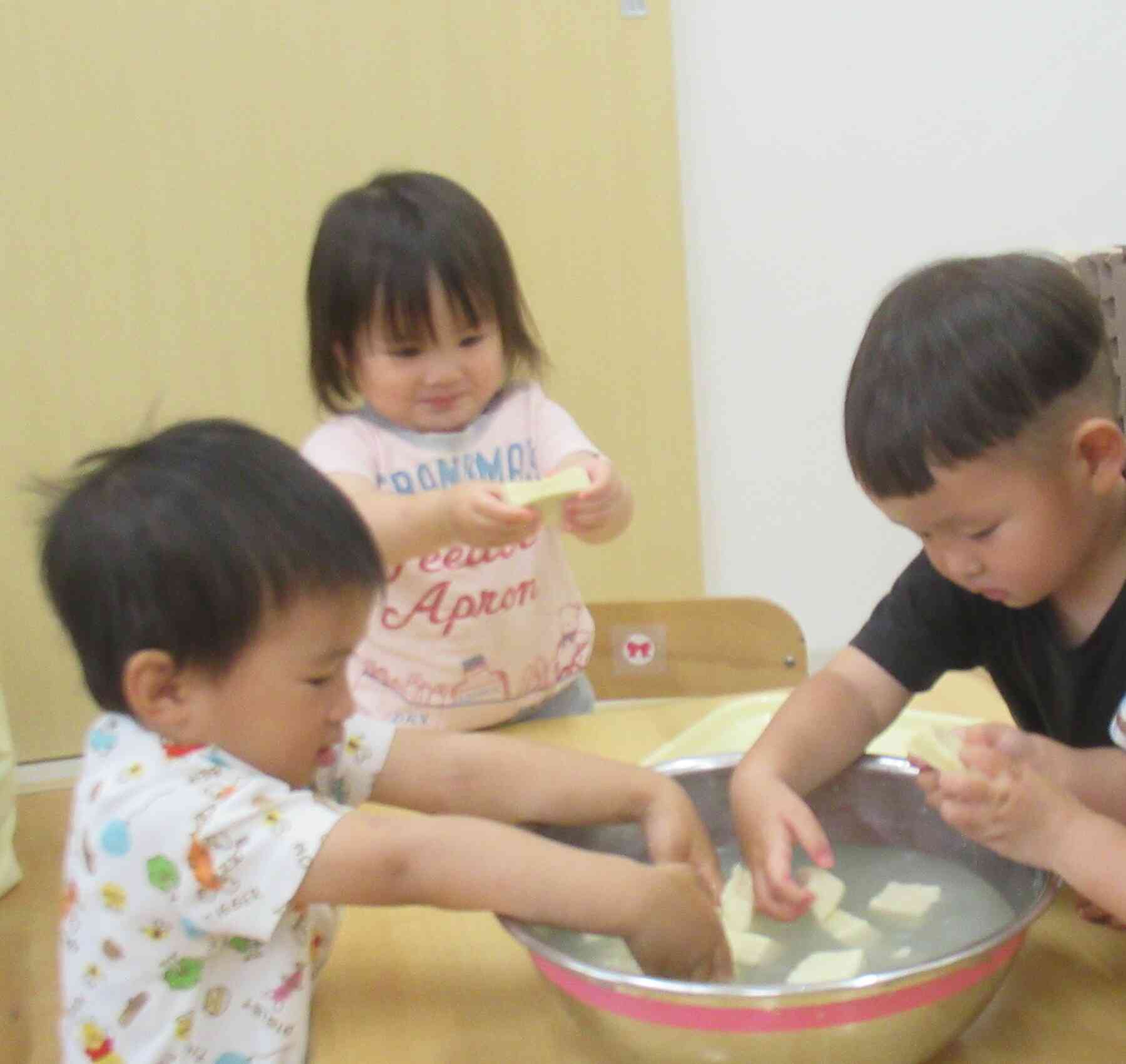 「スポンジみた～い！」