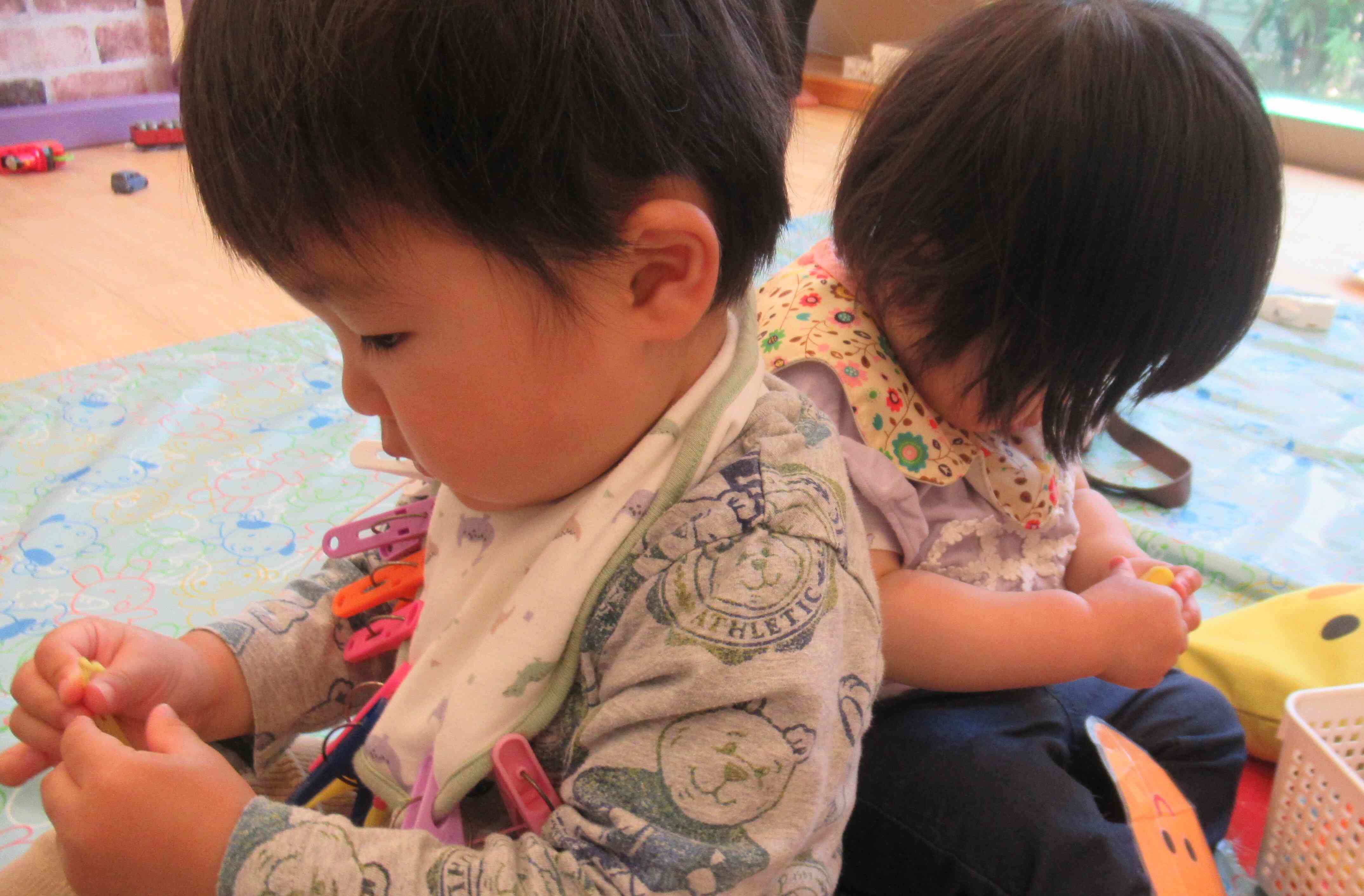 ある日のあひる組（1歳児）
